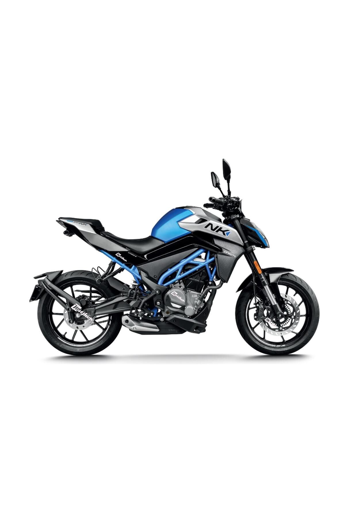 Motiker CF MOTO NK250 2018-2024 Ön Far Yanı Sticker Mavi