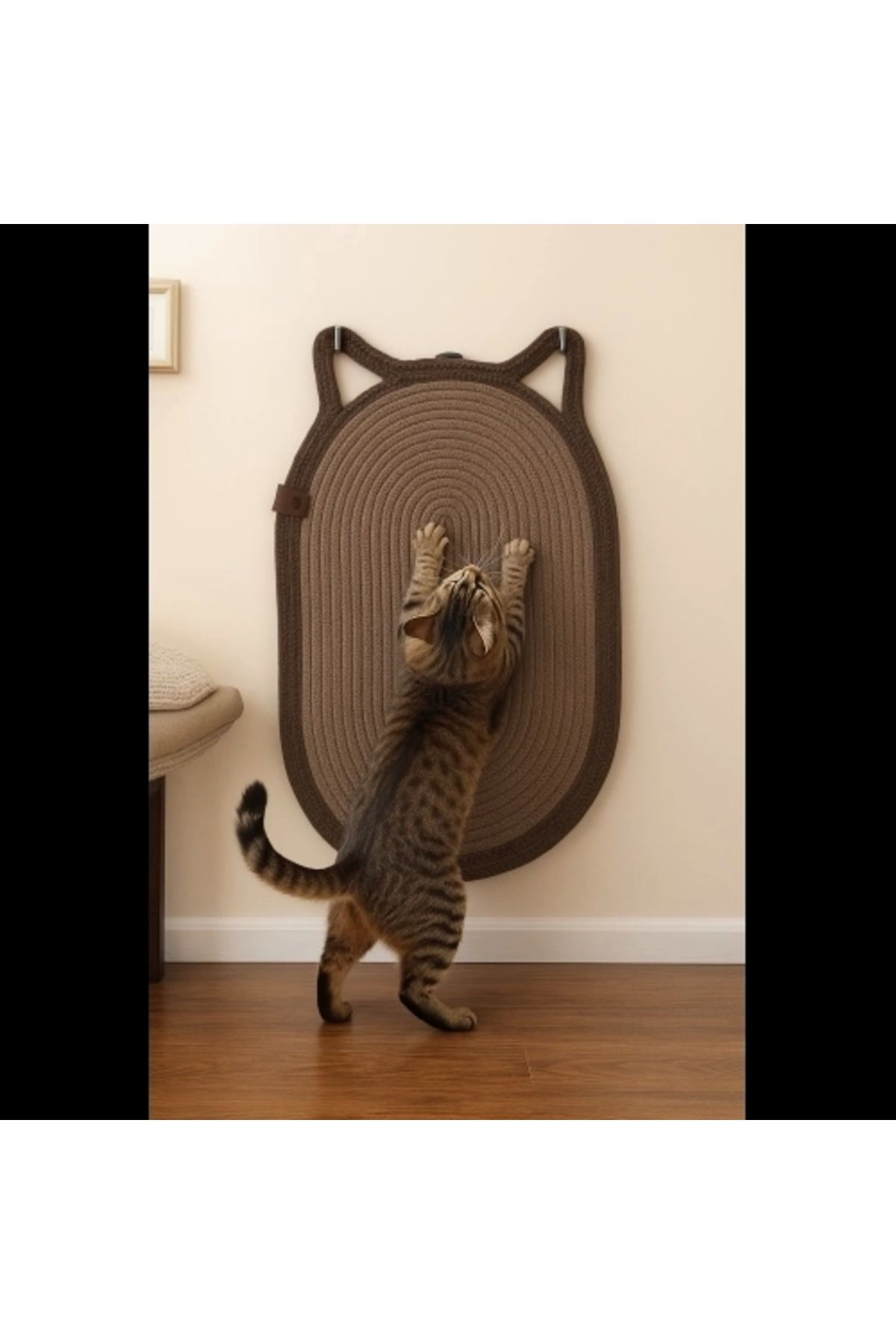 İnnMerry Mikopet Dekoratif Kedi Kulaklı Tırmalama Paspası