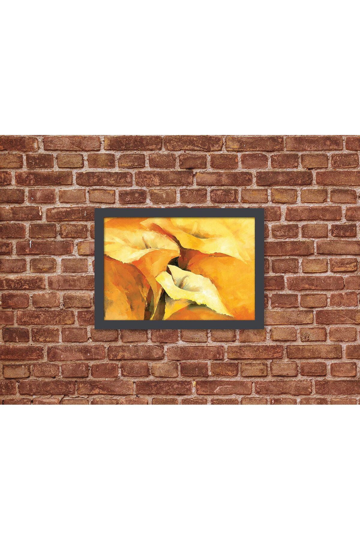 Letbil Reklam Ahşap Kendinden Çerçeveli Tablo - Antoryum Çiçeği Boyama Tablo, Standart - 20x28cm