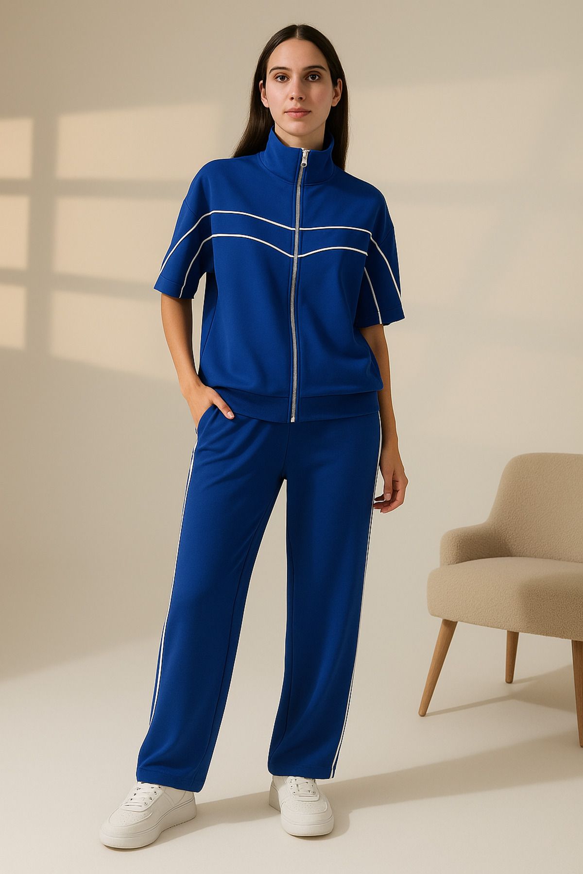 moda paketi BİYELİ FERMUARLI ALT ÜST TAKIM