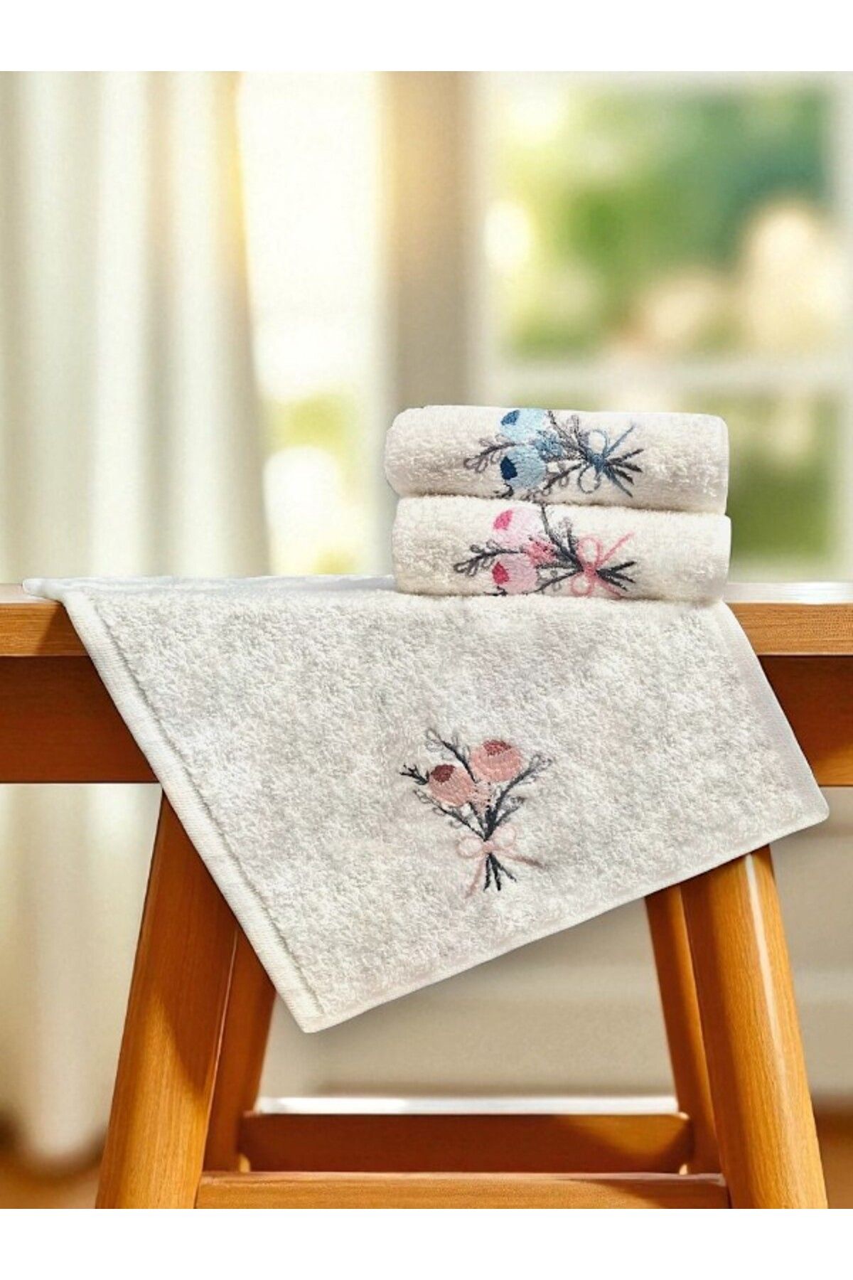 asev tekstil 30x50 CM 3LÜ Mutfak Havlusu | El Havlusu | Yüz Havlusu Seti
