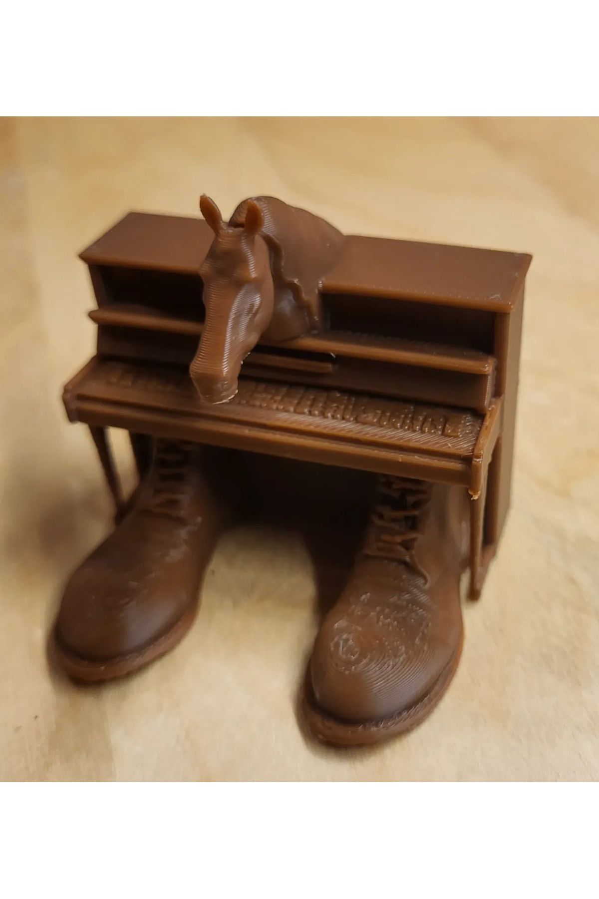 3DLAYERCRAFT Here's Virtuoso Horse Figür Tung Tung Tung Sahur Karakteri Brainrot Figür 10 cm