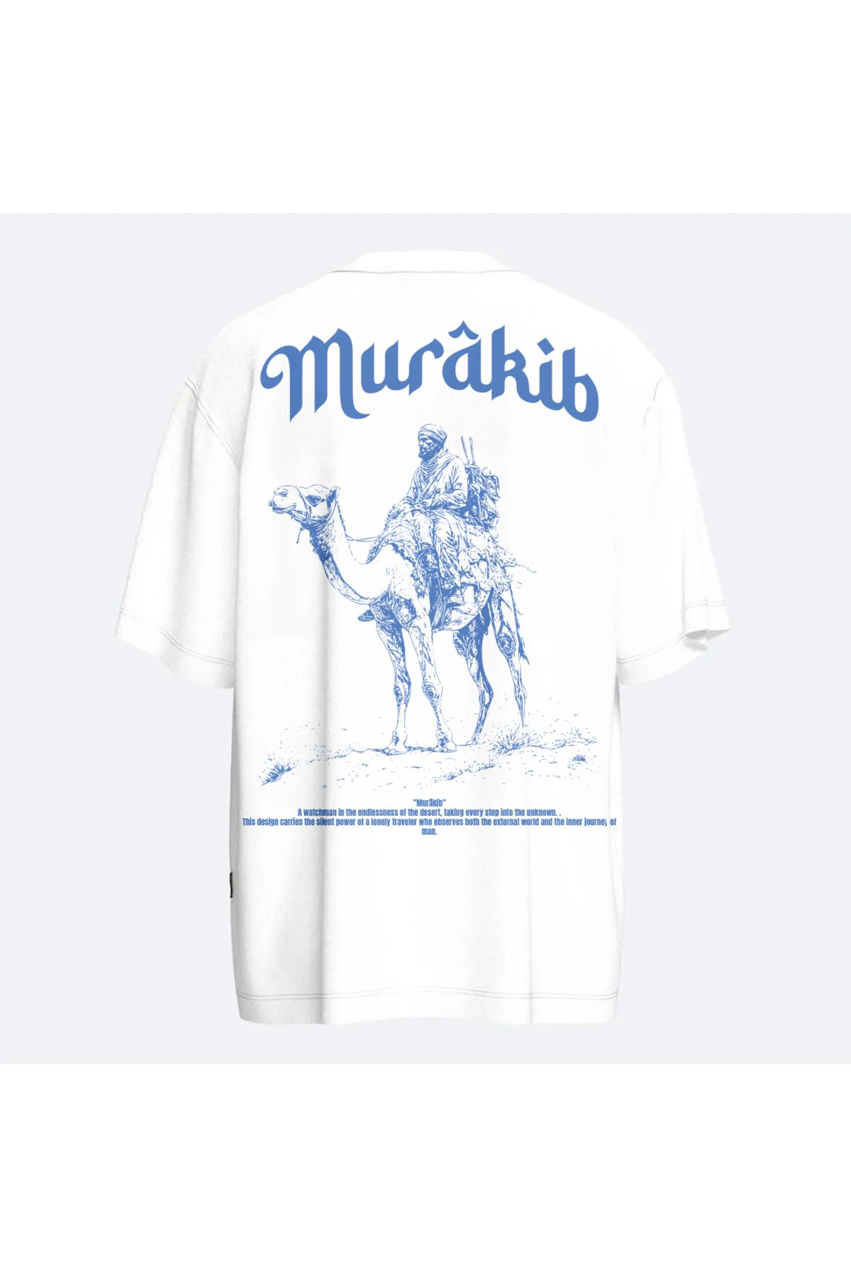 Fandr Store Beyaz Oversize Murakib Unisex T-shirt