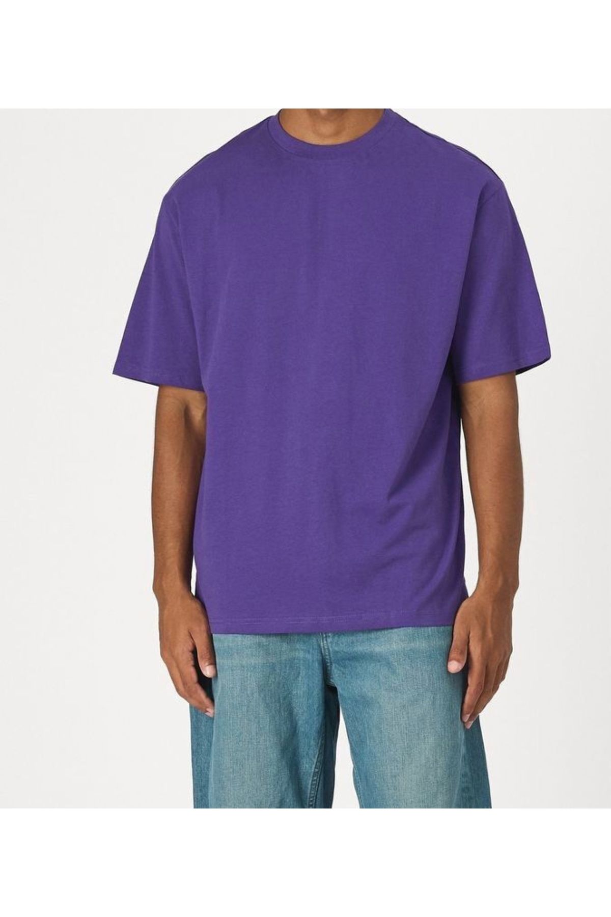 THE WHITE Erkek Sportwear Mor T-Shirt