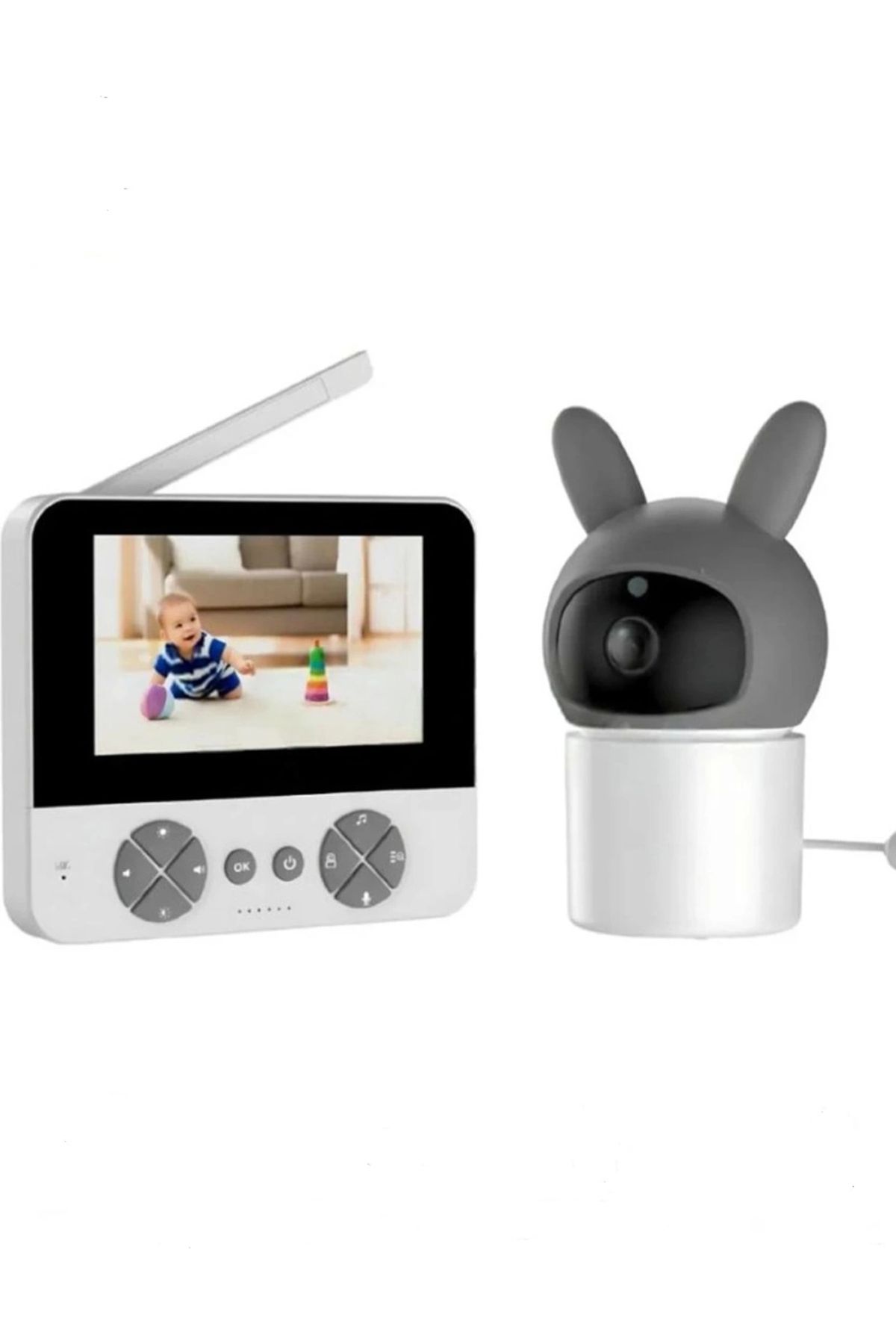 Vothoon Bebek Kamerası Kumandalı Monitörlü Karşılıklı Konuşma Özellikli Hatırlatıcılı Ip Bebek Kamerası
