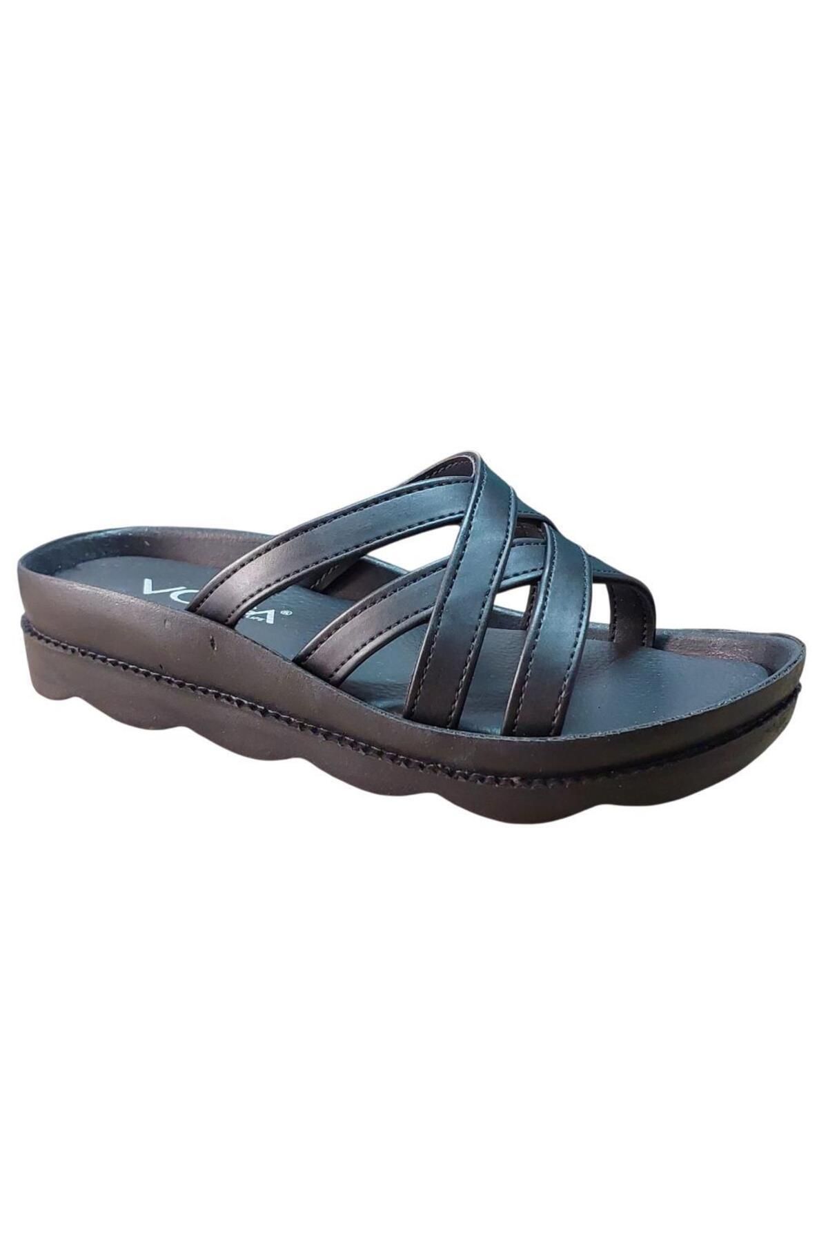 Voga 1727 SİYAH CİLT COMFORT CASUAL ANATOMİK GÜNLÜK TERLİK