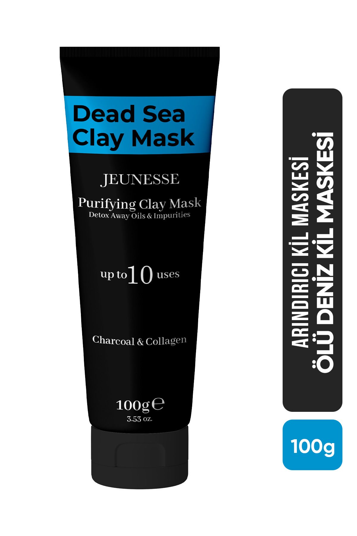 Jeunesse Kömür ve Kolajen Ölü Deniz Kil Maskesi Siyah Nokta Giderici Dead Sea Clay Mask 100gr