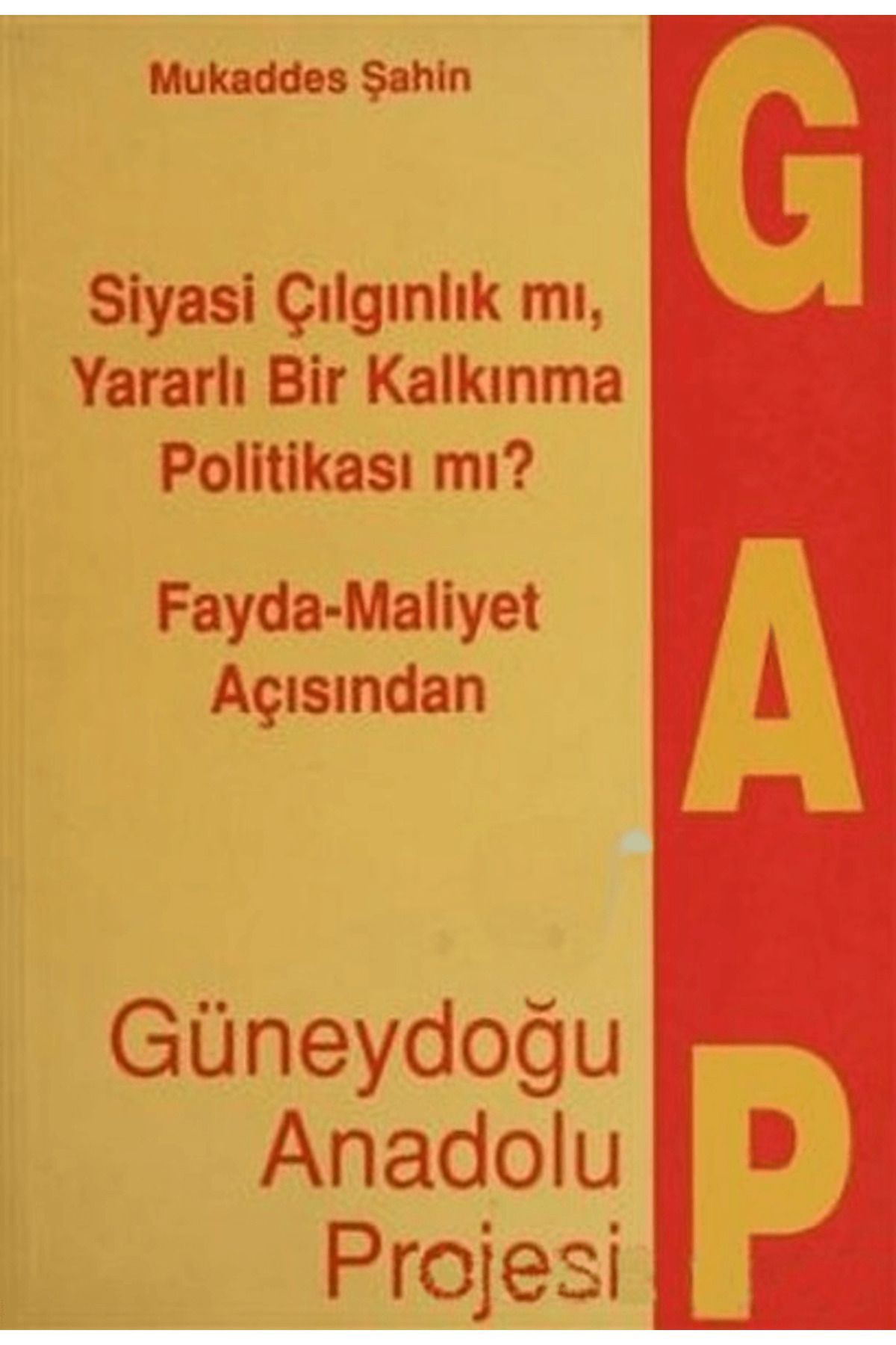 Deng Yayınları Fayda - Maliyet Açısından Güneydoğu Anadolu Projesi