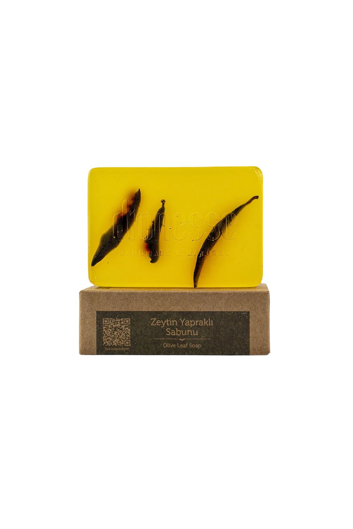 dionesse Zeytin Yapraklı Sabun 120 gr - Hassas Ciltler İçin El Yapımı, Doğal Temizleyici Katı Sabun