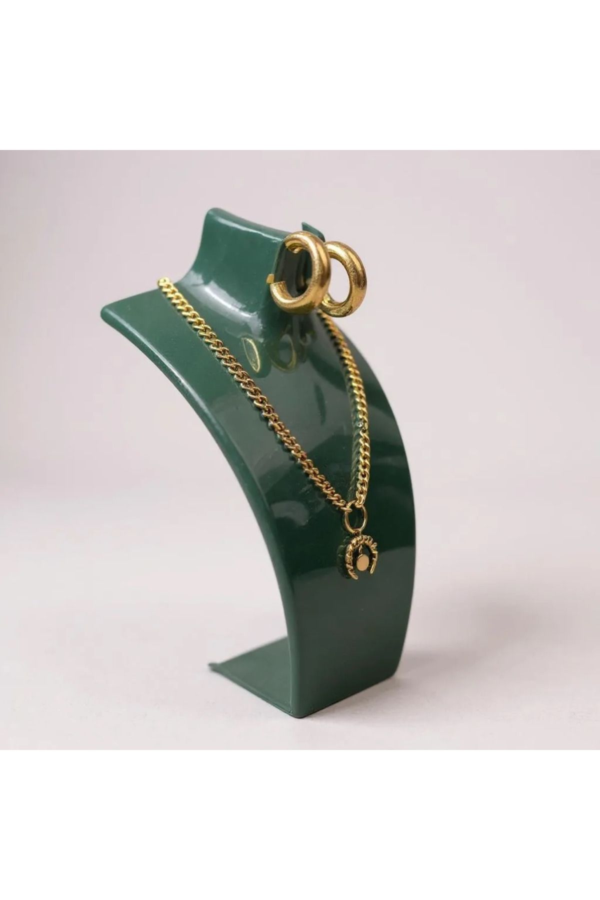 STAND MARKET Kolye Standı Akrilik Yeşil 14x21 cm