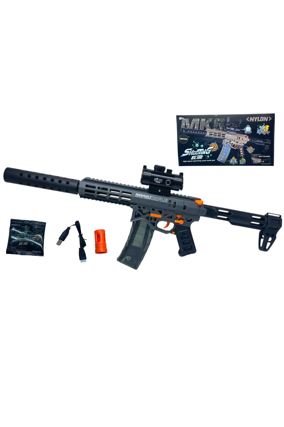 اسلحه اسباببازی گلولهزن سریعالسیر برقی Mk7 با دوربین