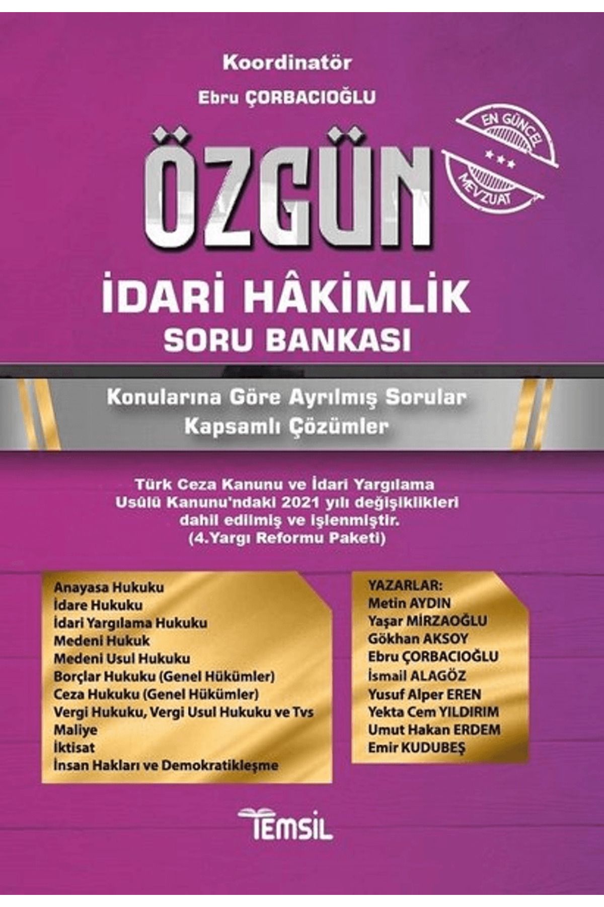 Temsil Kitap Özgün İdari Hakimlik Soru Bankası