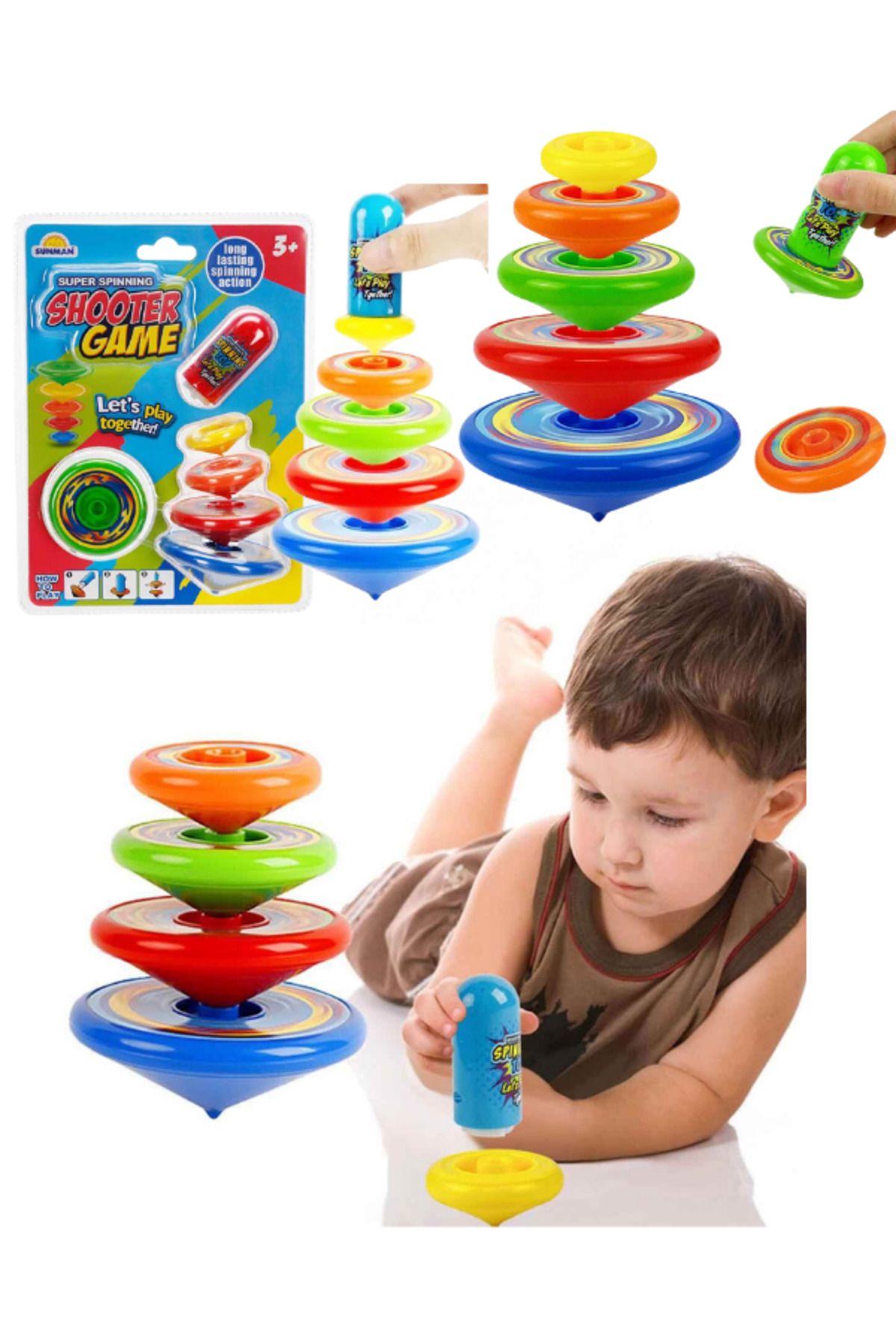 Muhcu Home Her Yaşa Uygun Eğlenceli Eskimeyen Topaç Oyun Seti