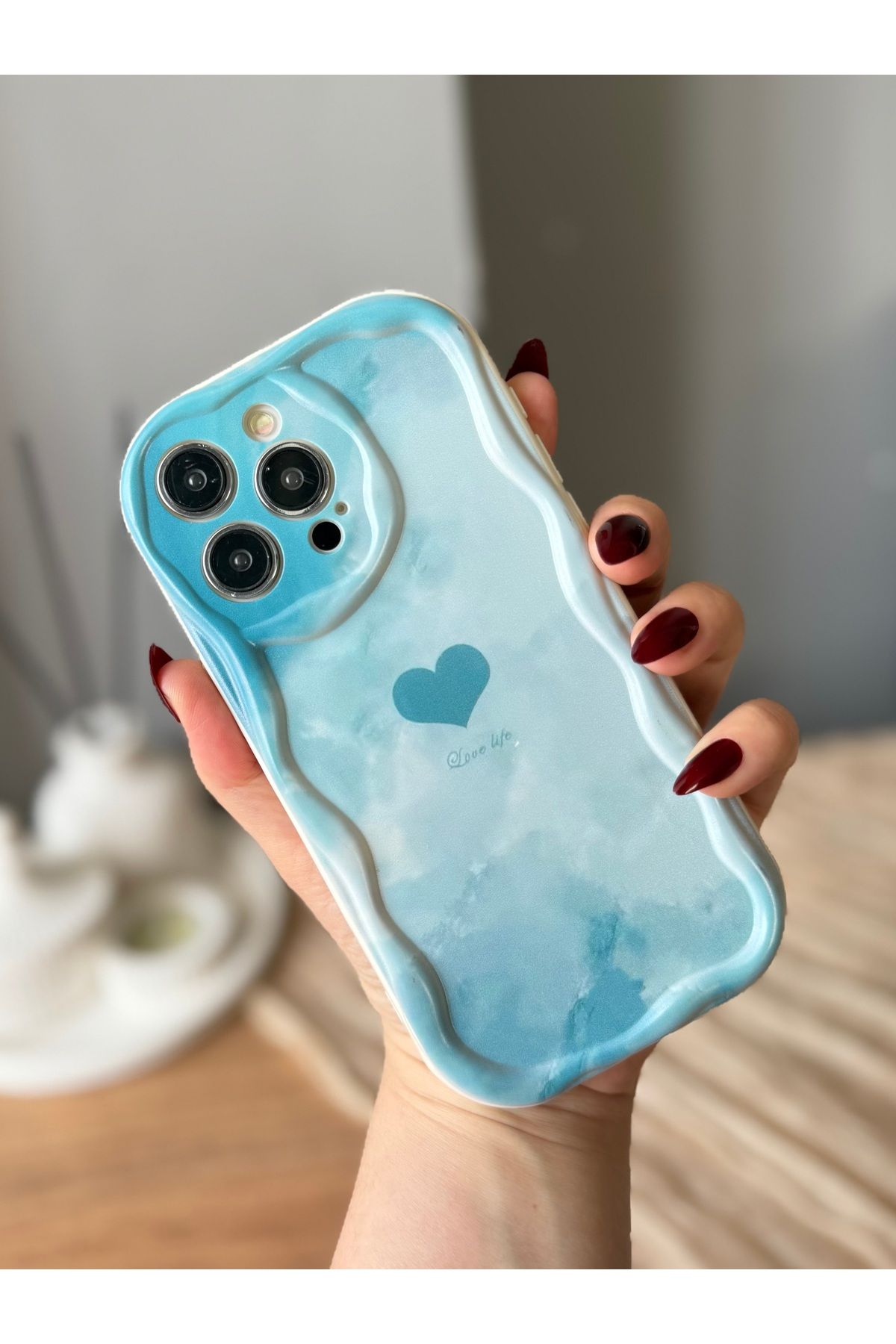 MirazTasarim IPHONE 15 PRO KALP DESENLİ KILIF001