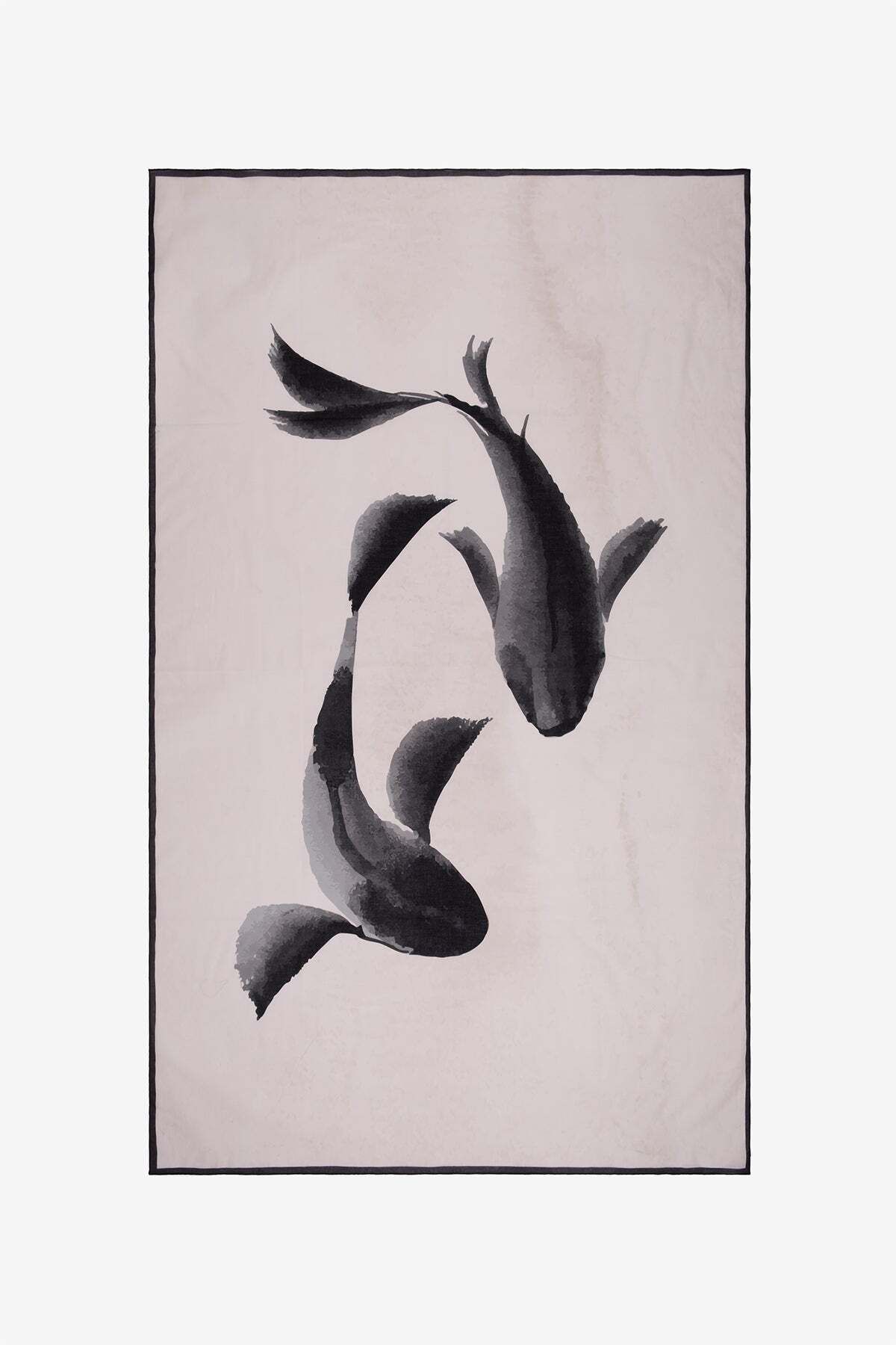 Barine Koi Balığı Desenli Pamuk Pareo & Sarong