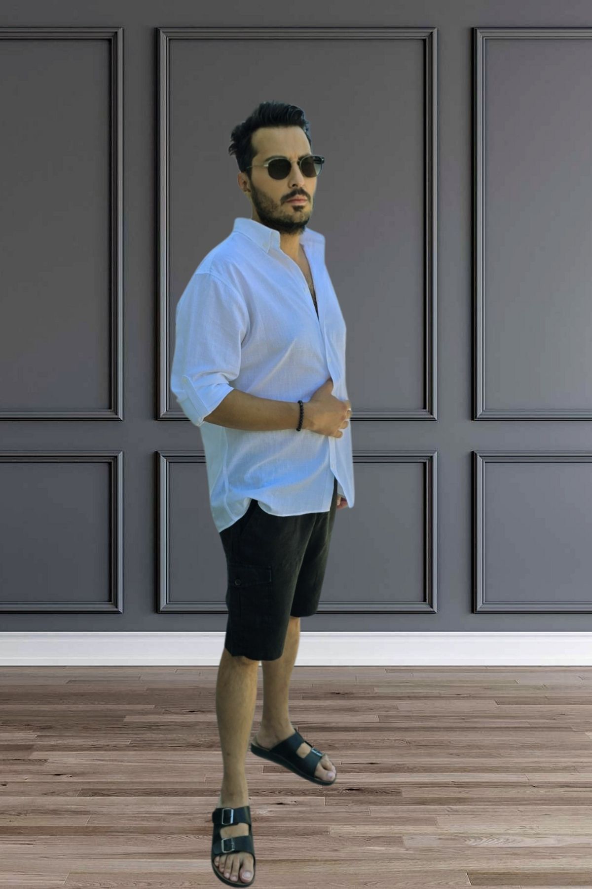 Svava Unisex Keten Gömlek – Oversize Kalıp, Hafif ve Serin Kumaş