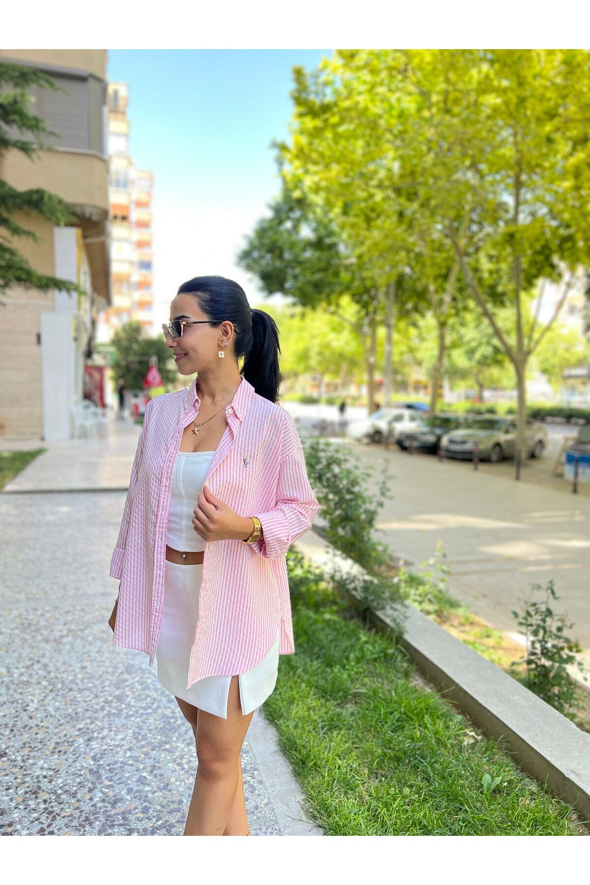 BECCA ÇİZGİLİ GÖMLEK