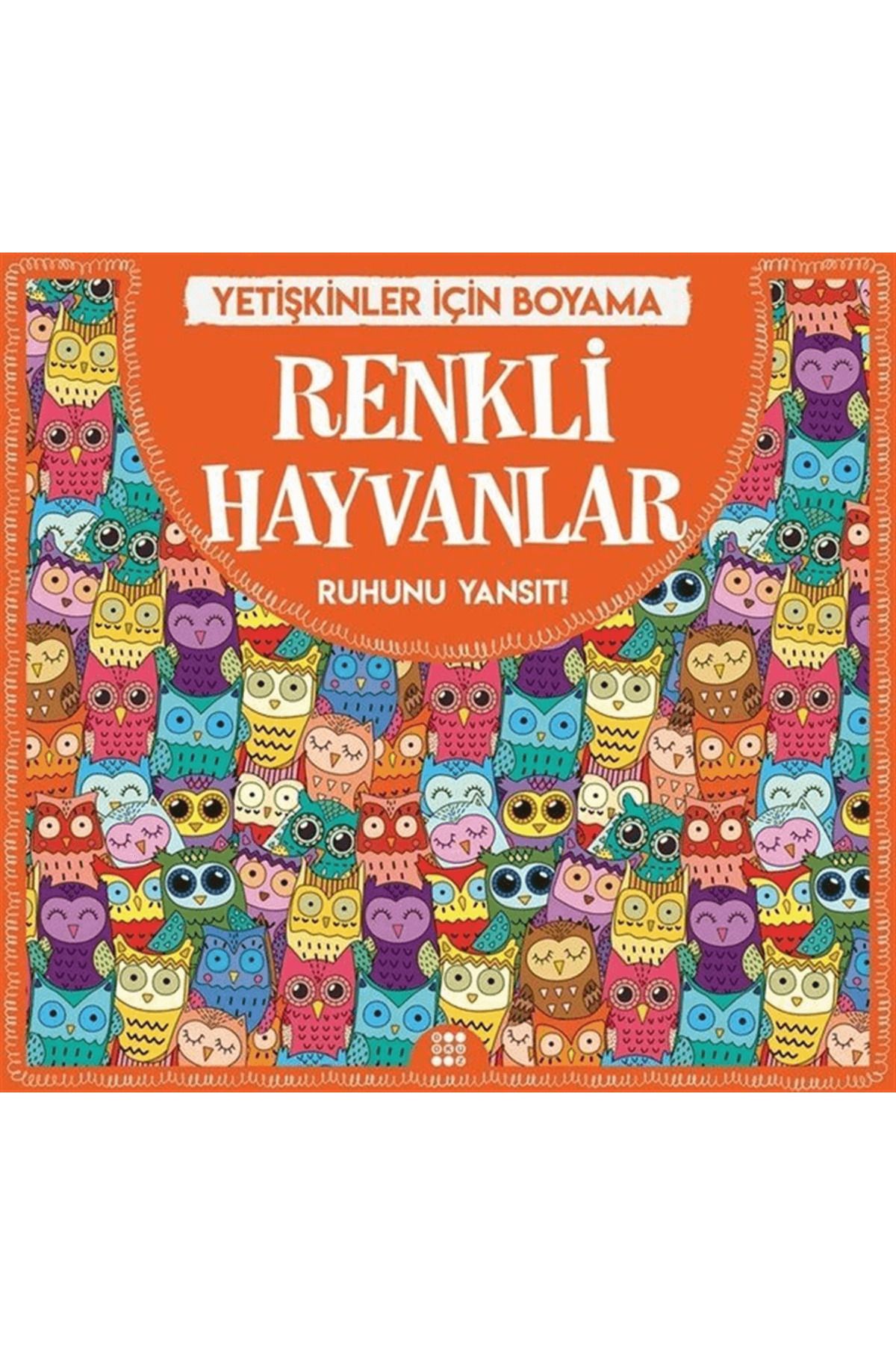 Dokuz Yayınları Renkli Hayvanlar - Yetişkinler İçin Boyama