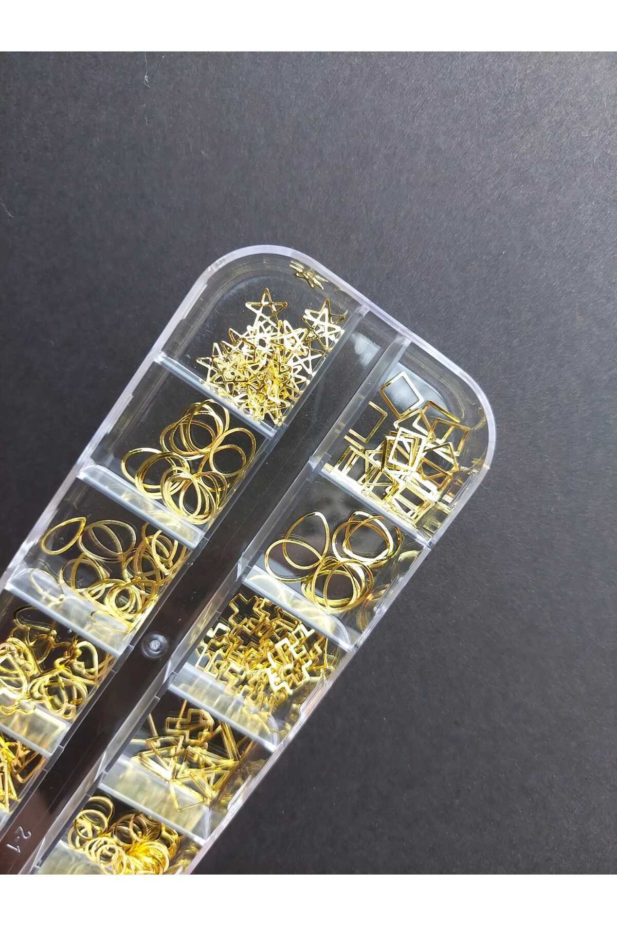 SEVRU Nail Art Charm Takma Tırnak Aksesuarları Metal Charm Tırnak Yüz Süsleme Taşı