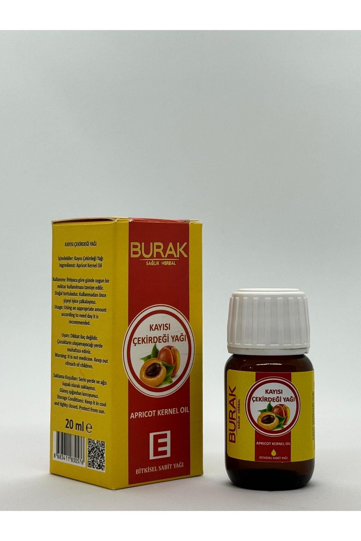 Burak Sağlık Herbal Kayısı Çekirdeği Yağı 20 ml