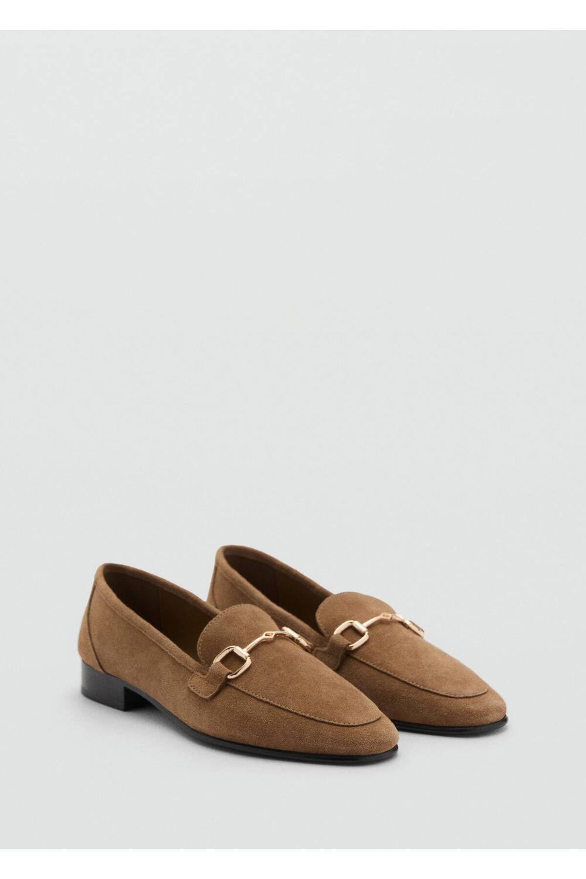 Süet tokalı mokasen