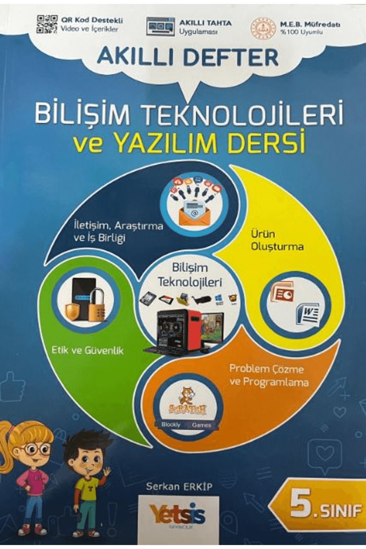 Yetsis Yayınları 5. Sınıf Bilişim Teknolojileri ve Yazılım Dersi Akıllı Defter