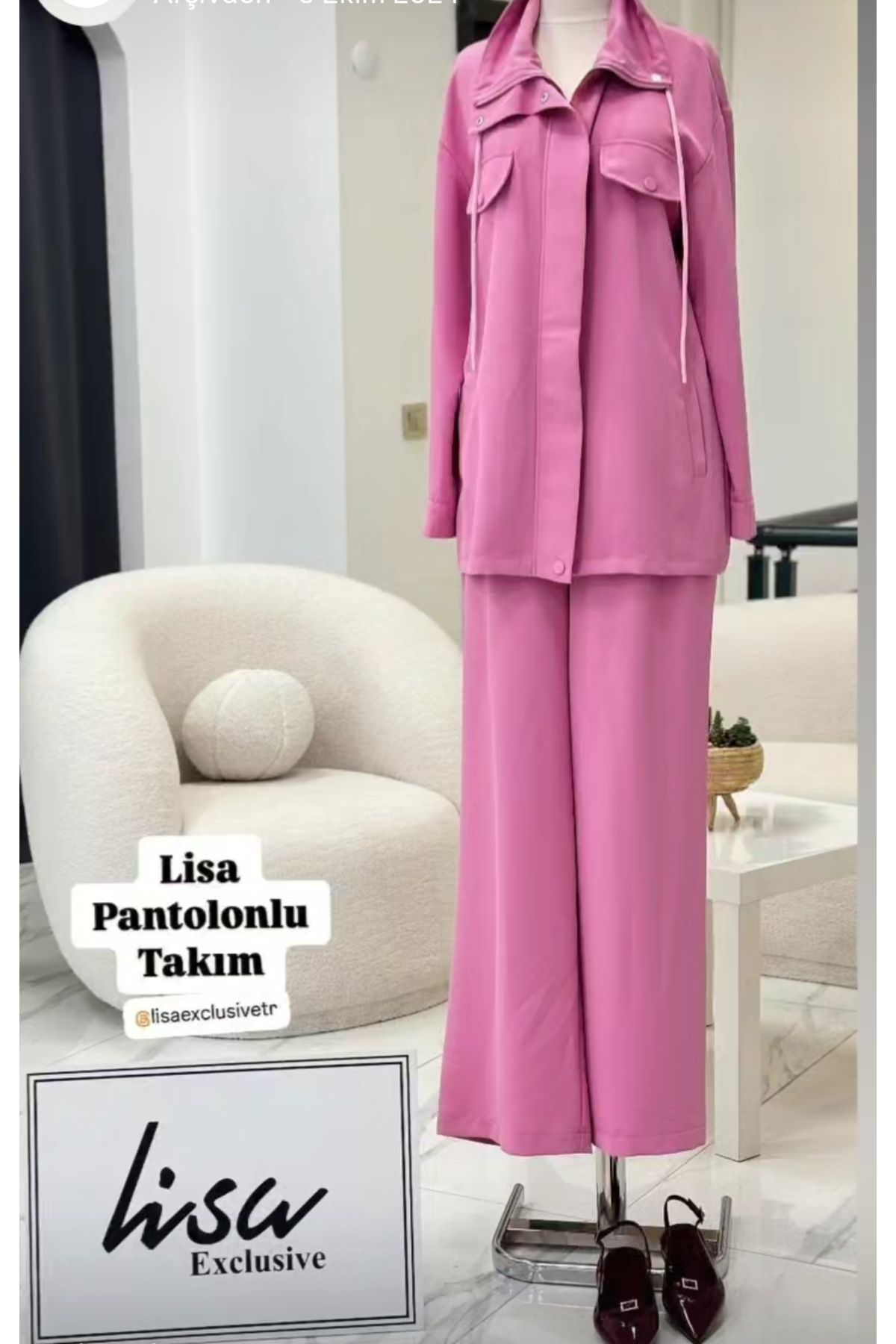 Lisa Exclusive Pembe takım
