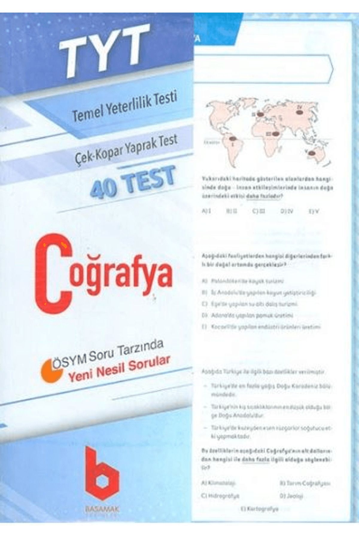 Basamak Yayınları 2020 TYT Coğrafya Çek - Kopar Yaprak Test