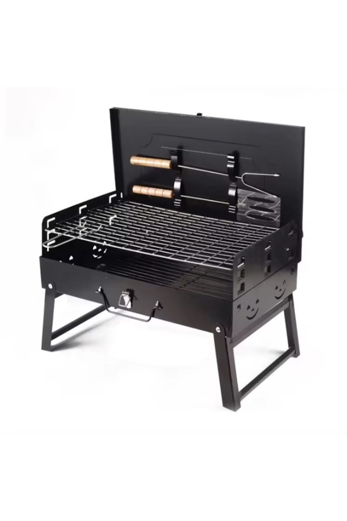 Rovitech-Gratar pliabil tip servieta cu accesorii gratar incluse, 44 x 26 x 22 cm 2