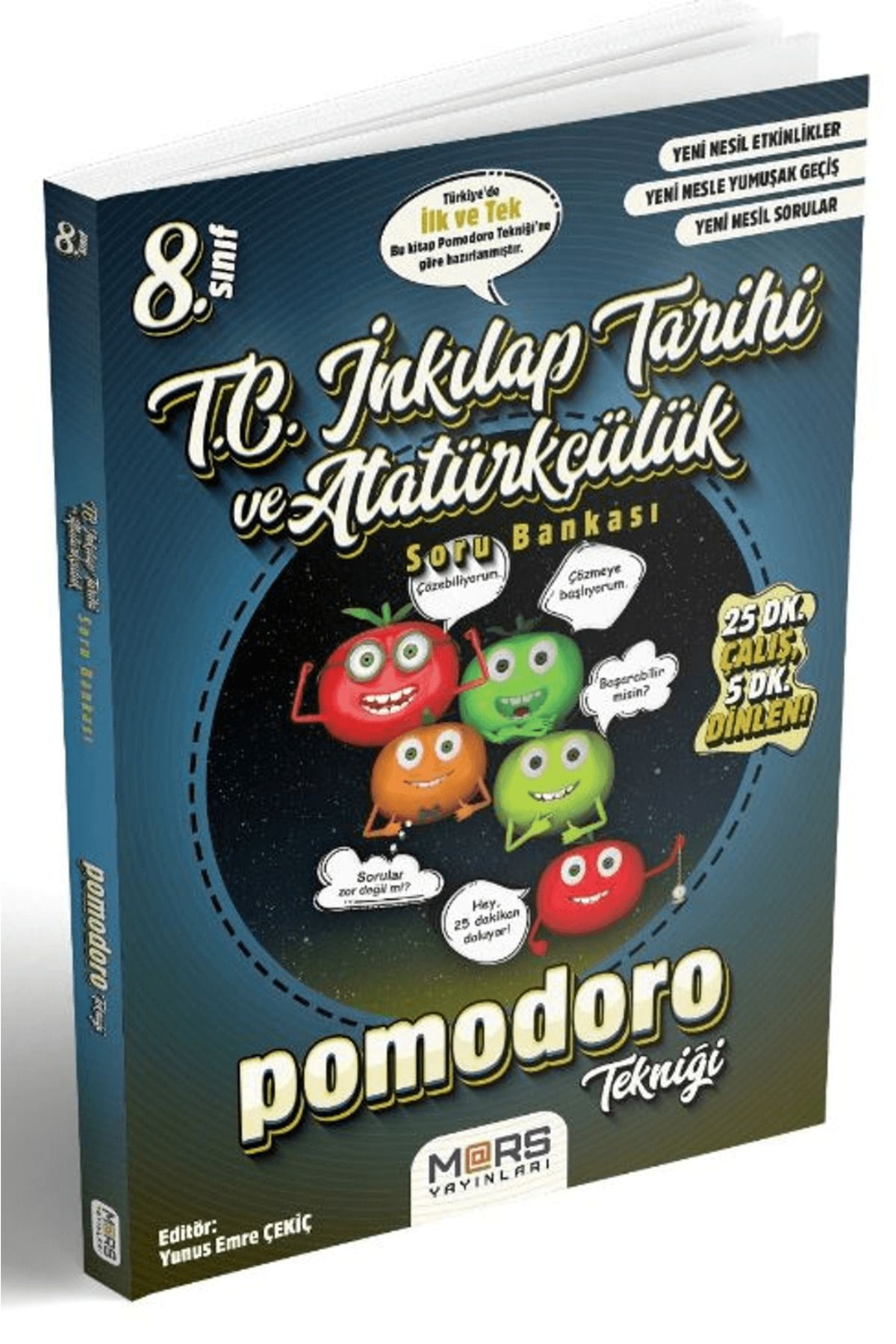 MARS YAYINLARI 8. Sınıf T.C. İnkılap Tarihi ve Atatürkçülük Pomodoro Soru Bankası