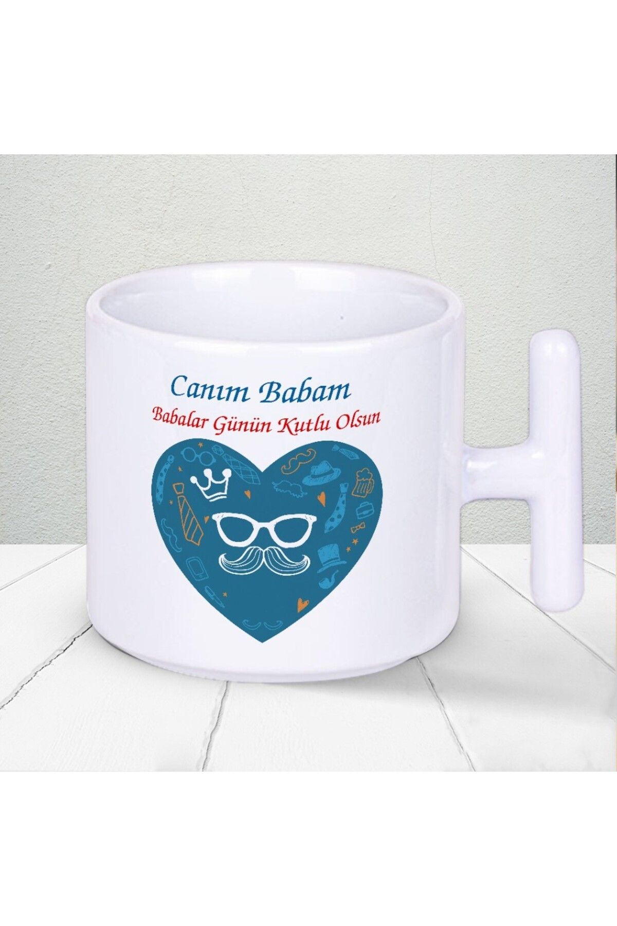 Nostaljik Lezzetler Canım Babam Babalar Günün Kutlu Olsun Yazılı Hediyelik T Kupa Bardak-4