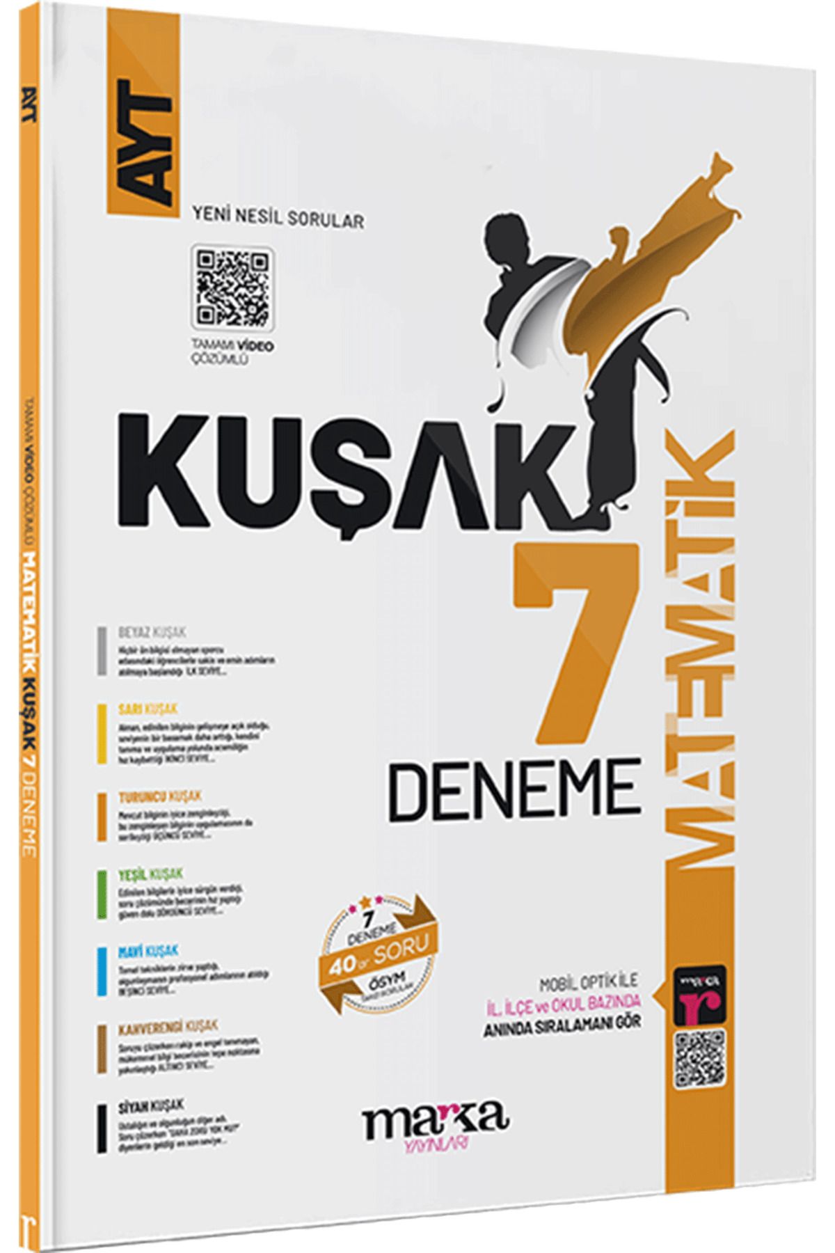 Marka Yayınları 2024 AYT Matematik Kolaydan Zora 7 Kuşak Deneme Tamamı Video Çözümlü