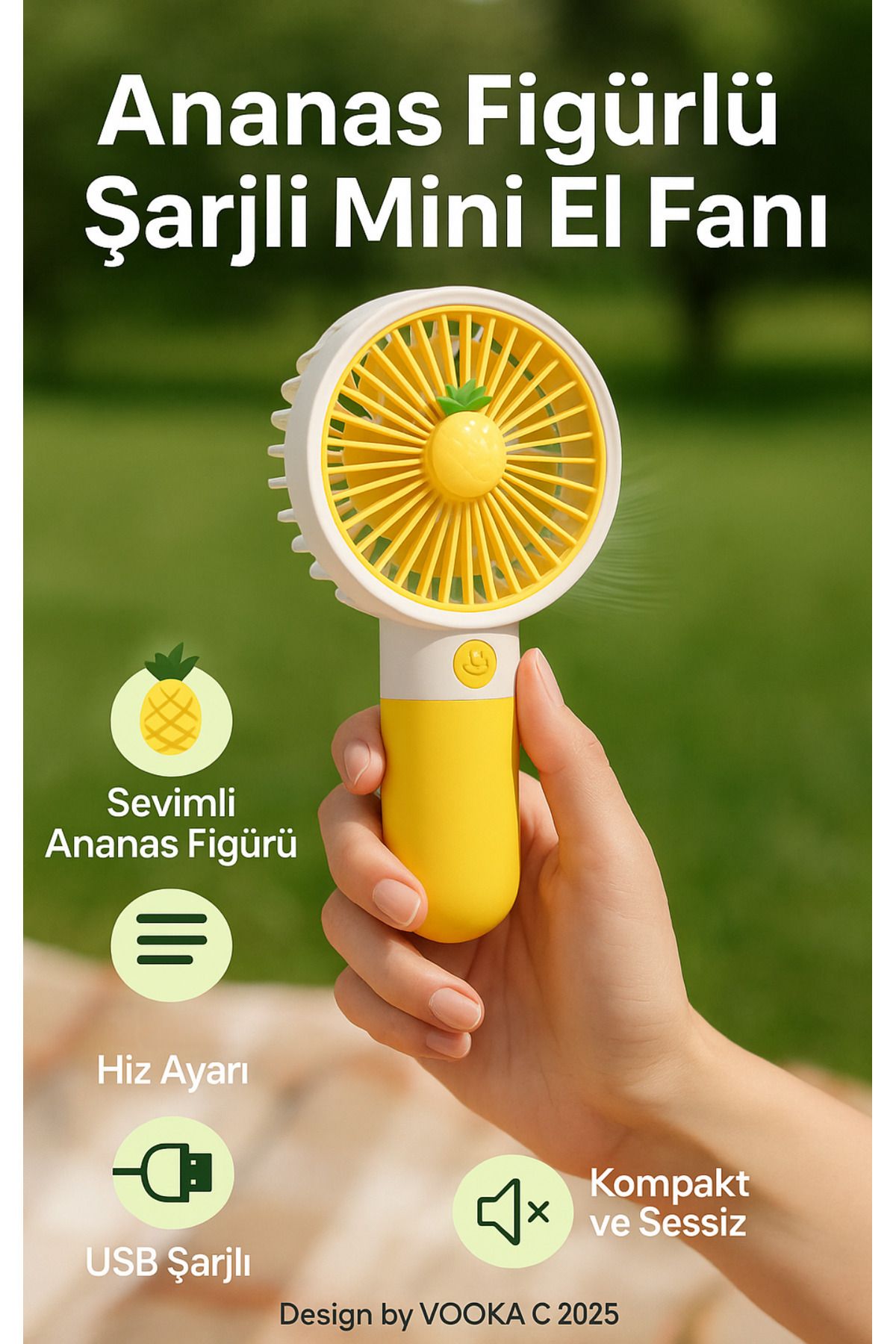 TGB Fan Soğutucu Mini Vantilatör Klima Güçlü Serinletici Taşınabilir Şarjlı Masa Üstü Sessiz Standlı
