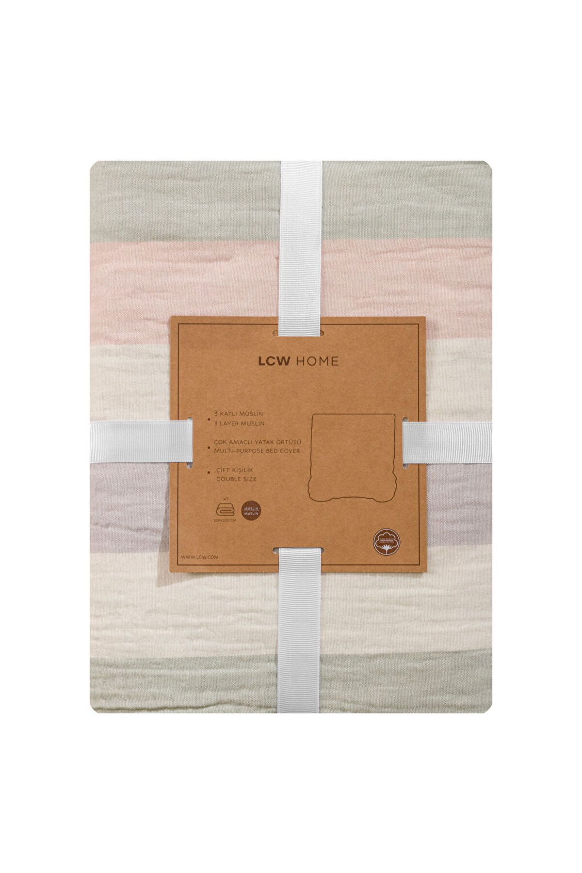 LC Waikiki-Create Your Style from Uzg Store |   Double Cotton Bedspread 1