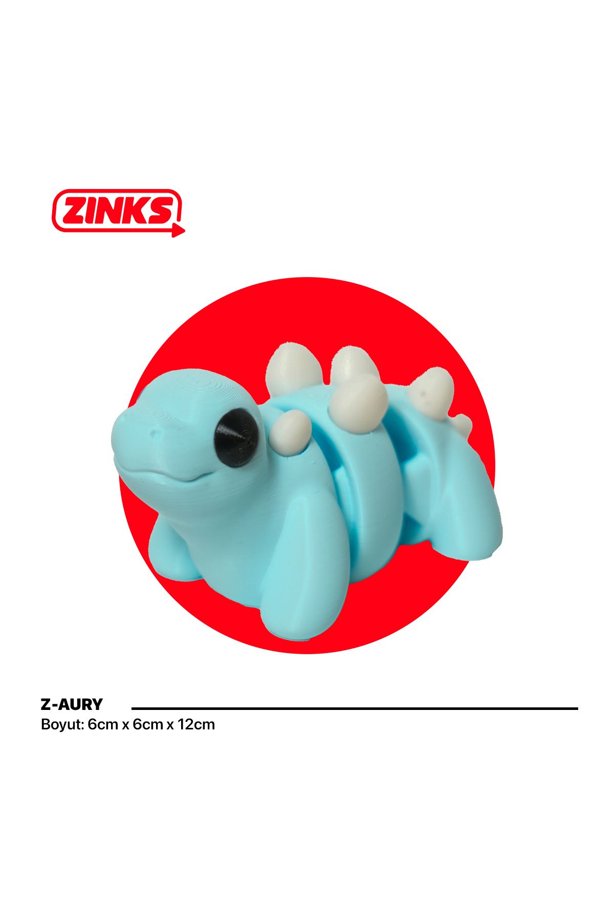 Zınks Store Z-Aury - Stegosaurus Çocuk Oyuncağı ve Çocuk Odası Dekor