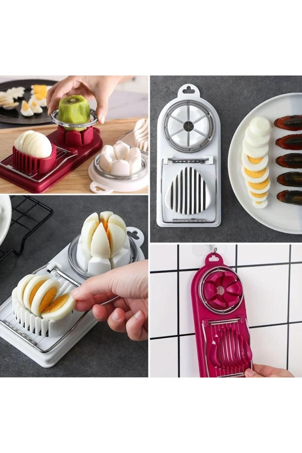 SANEC ® Çok Fonksiyonlu Eşit Yumurta ,Meyve Dilimleyici Kesici Aparat