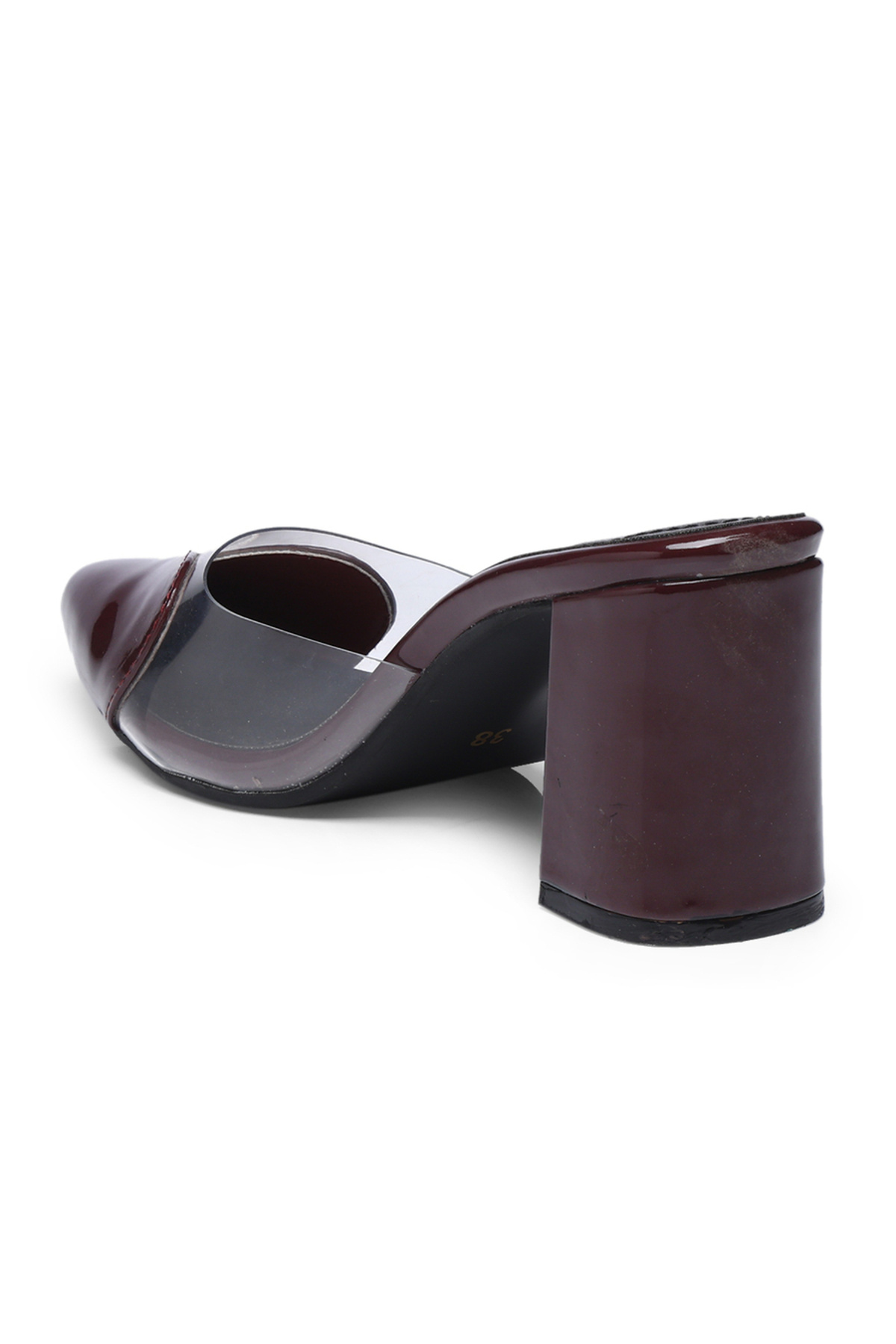 GNIST By Styli-Plain Pointed Toe Block Heel Mules 6