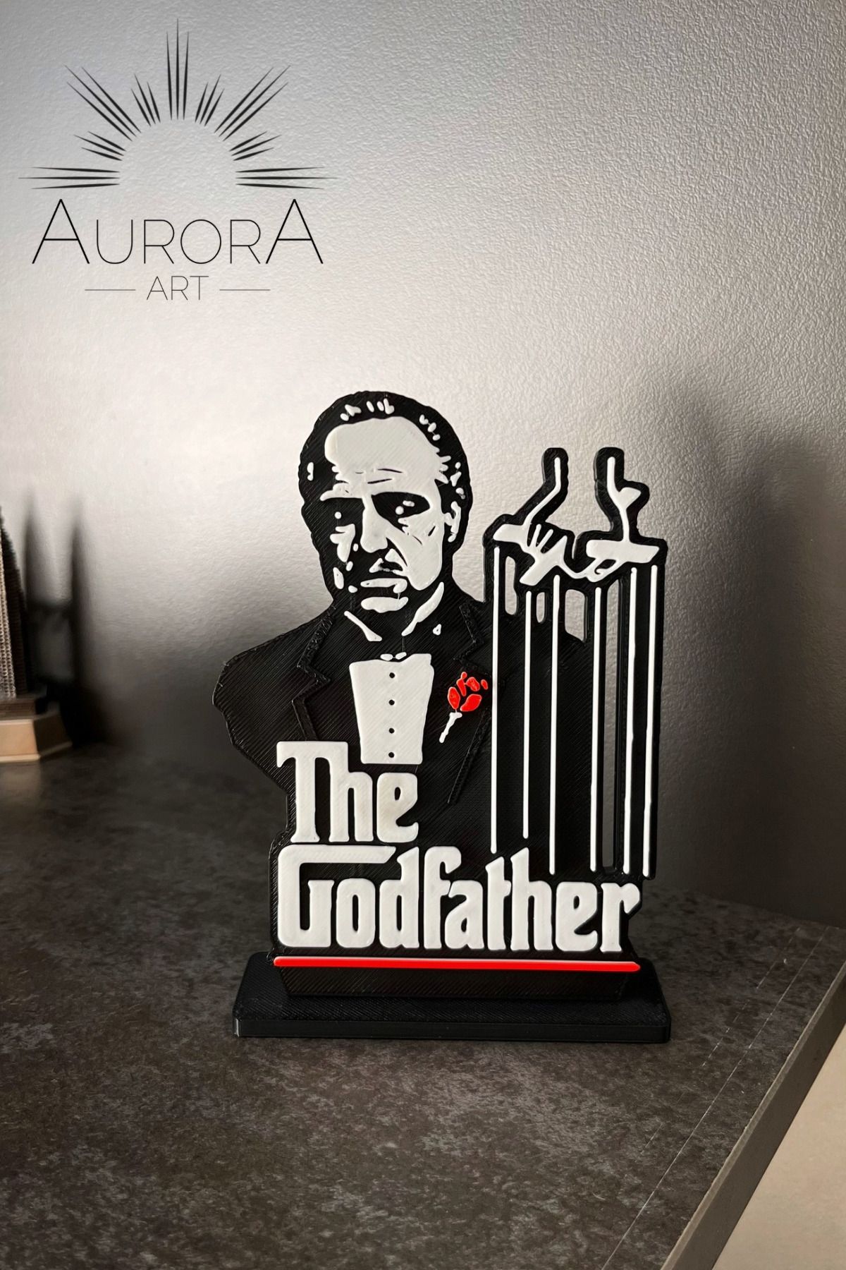 Aurora Art The Godfather / Marlon Brando 3D Figür - 13 cm