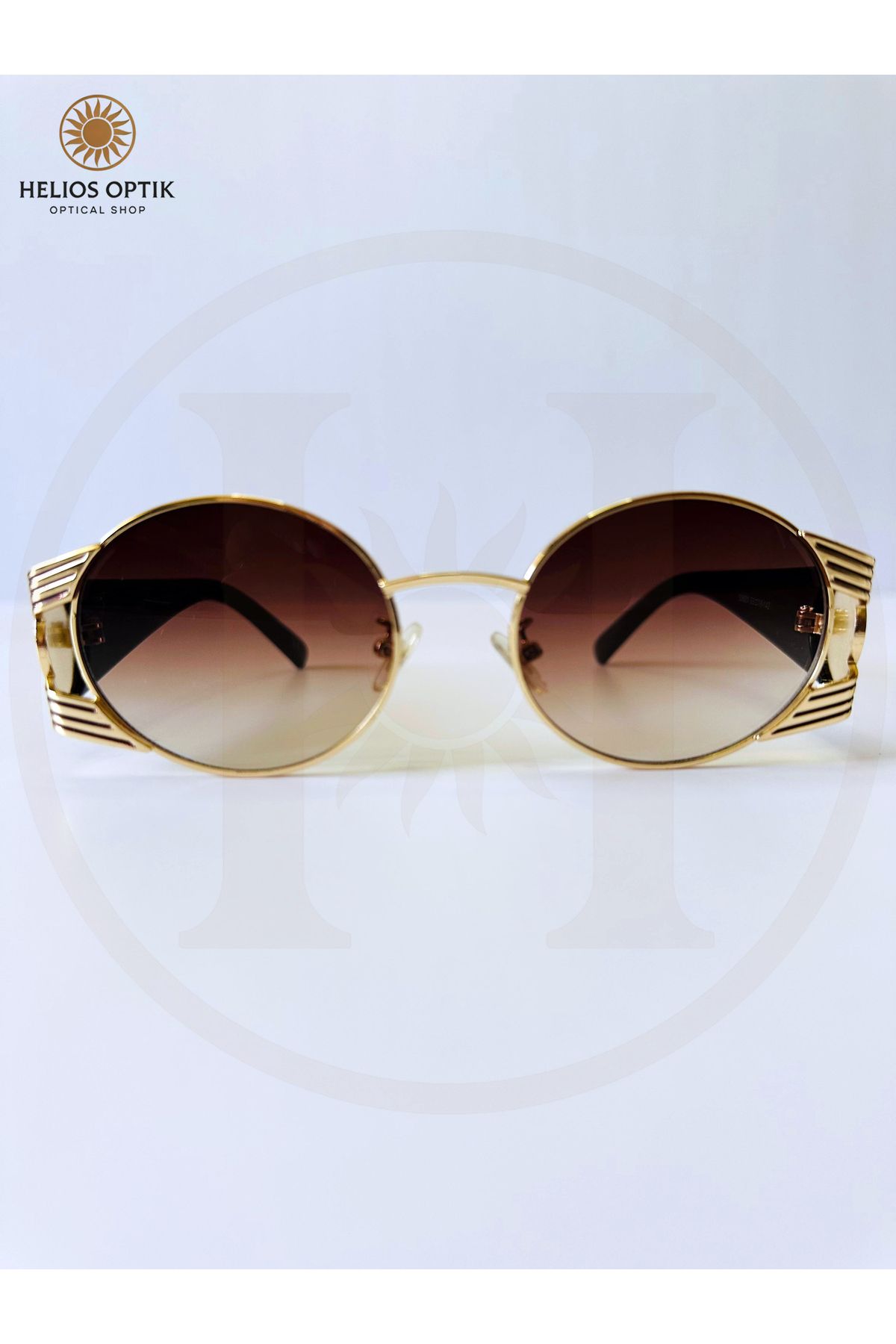 Helios Optik "Golden Era" Retro Oval Kadın Güneş Gözlüğü