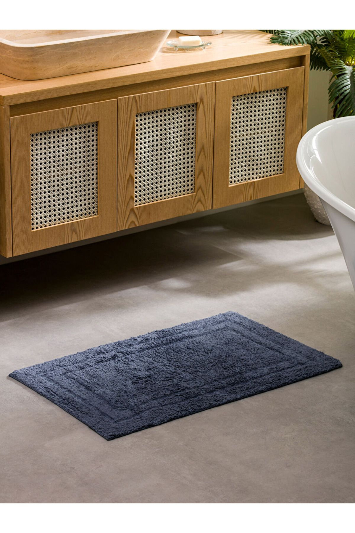 LC Waikiki LCW HOME Mavi Desenli Banyo Paspası 50x80 cm