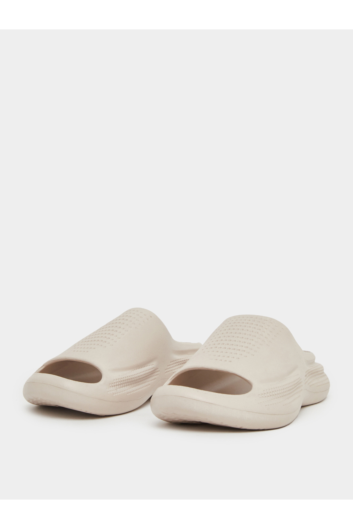 Styli-Perforated Open Toe Slip-On Slides 2