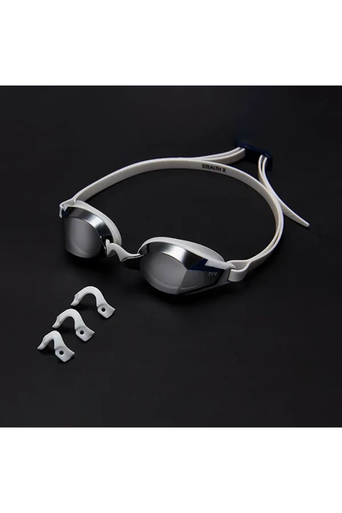 TYR-Stealth-X Race Mirrored Racing Goggles (Silver/White) 7