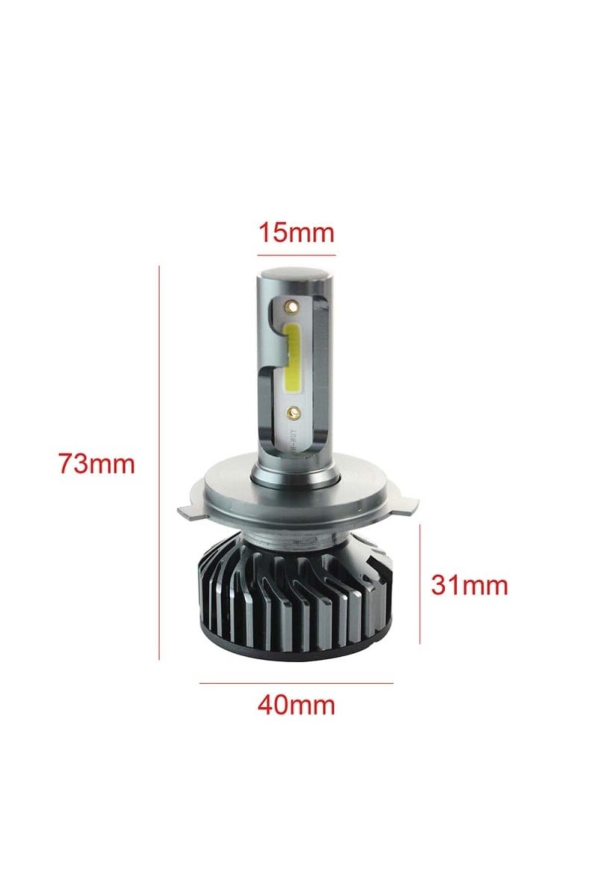 TECHSTAR-Set of 2 Techstar® P1 Auto LEDs, H4, 36w, 4000 Lumens, 6500K, AUTO, 12-24 Volts, DOB, Canbus, Copper 6