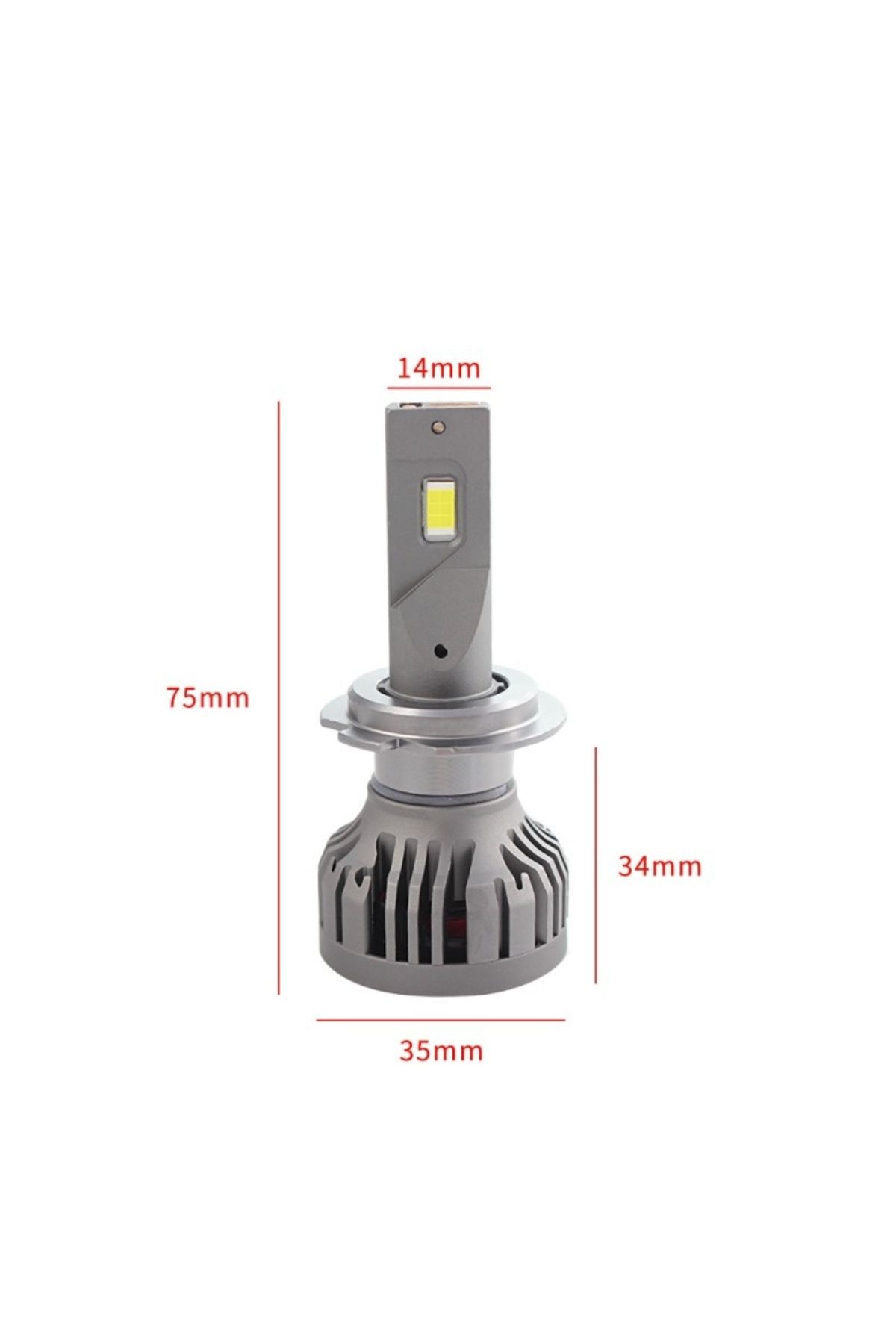 TECHSTAR-Set of 2 Techstar® P16 Auto LEDs, H7, 75w, 10000 Lumens, 6500K, AUTO, 12-24 Volts, CSP, Canbus, Copp 5