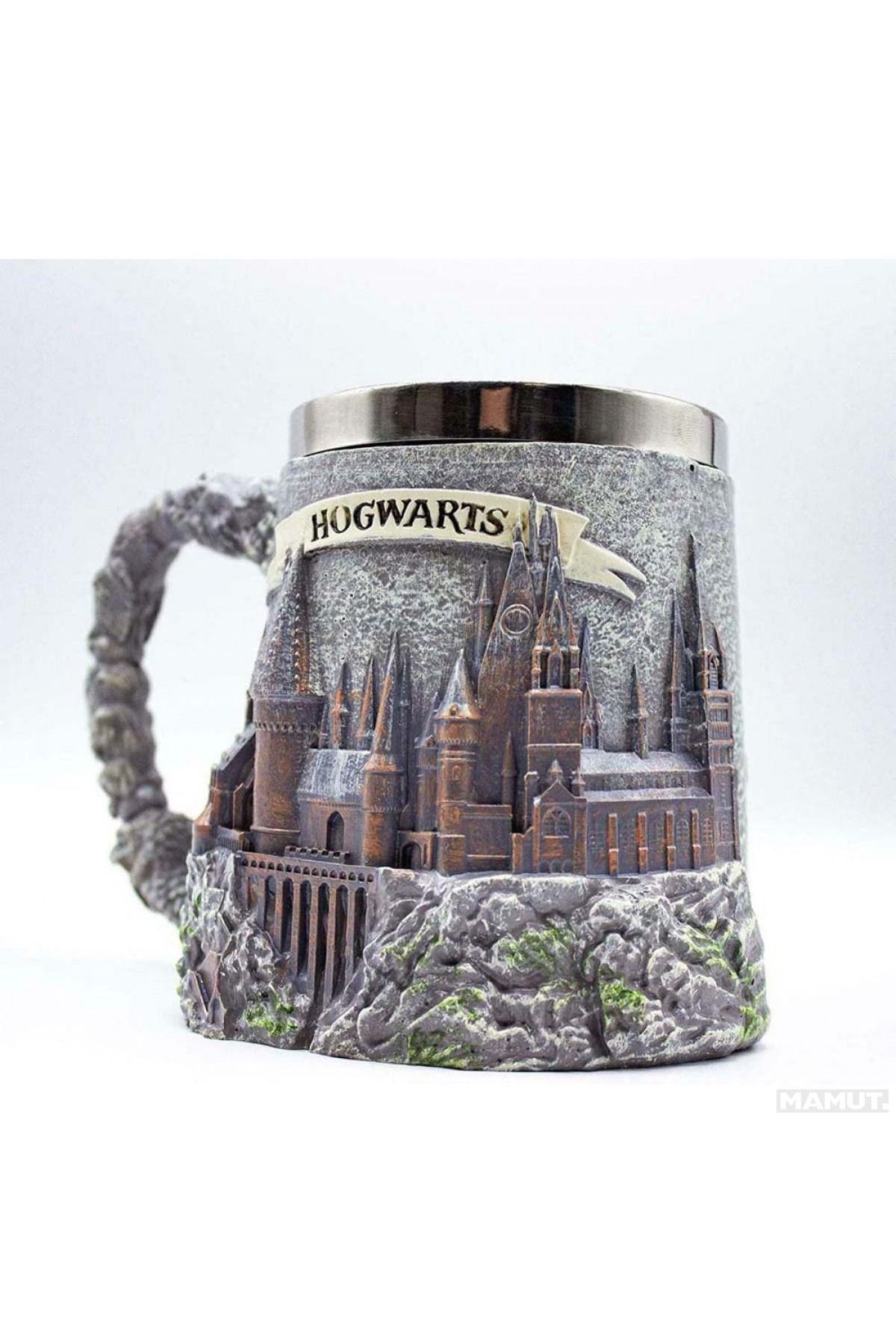 FG KONNİCHİWA HARRY POTTER HOGWARTS KUPA MUG ÇELİK TERMOSLU BARDAK 3 BOYUTLU KABARTMALI