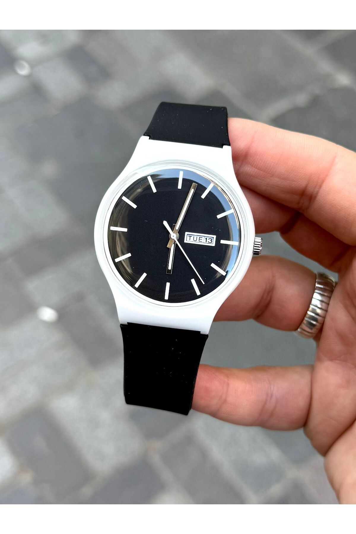 Choppers Unisex silikon takvimli kol saati
