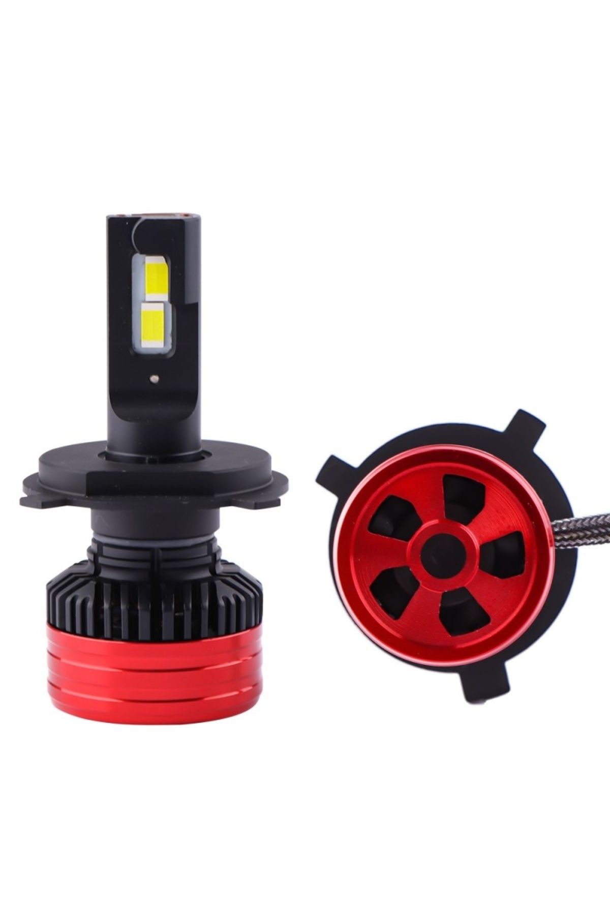 TECHSTAR-Set of 2 Techstar® P28 Auto LEDs, H4, 80w, 12500 Lumens, 6500K, AUTO, 12-24 Volts, CSP, Canbus, Copp 5