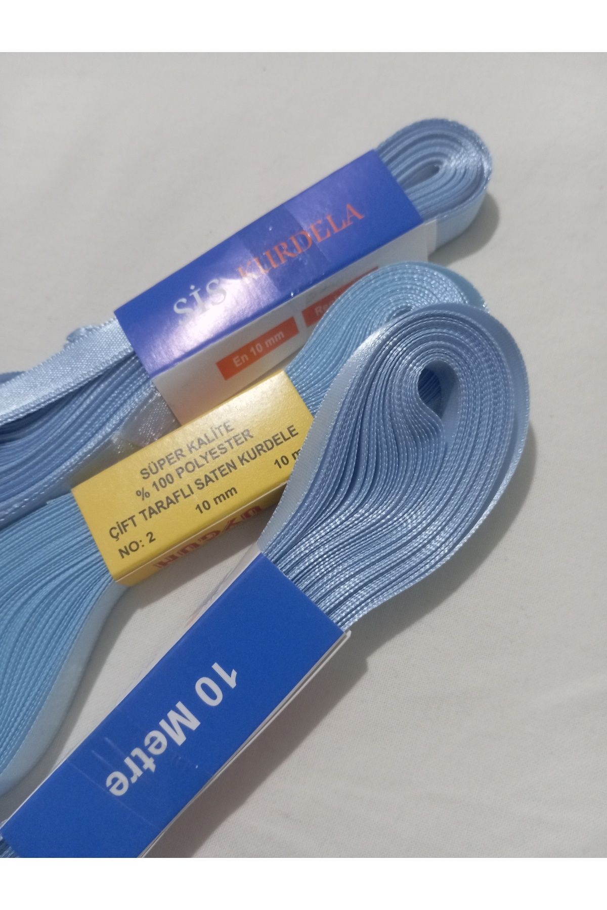 MİN & MİND 5 Adet 10 Metre 1(bir)cm Saten kurdela