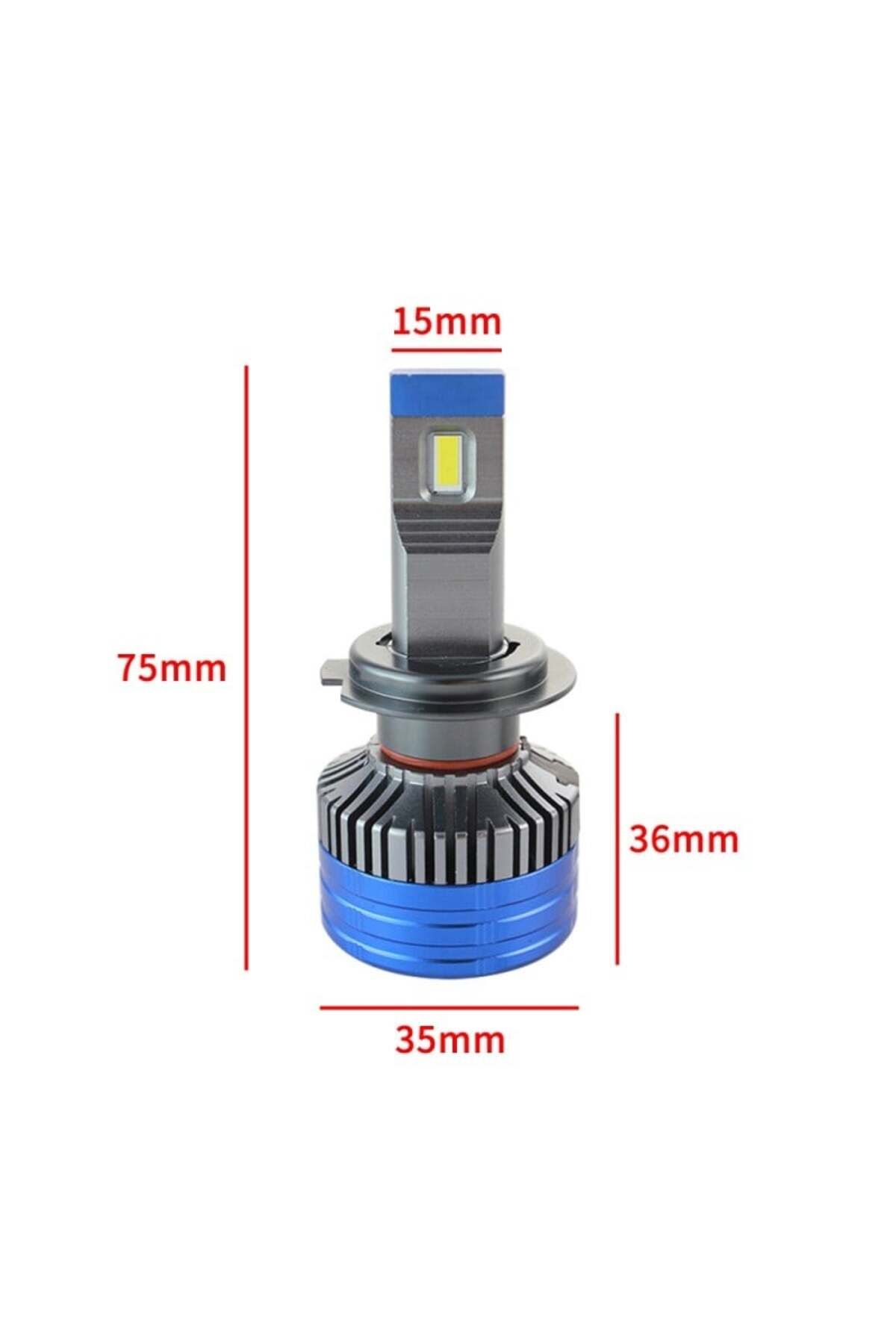 TECHSTAR-Set of 2 Techstar® K11 Auto LEDs, H7, 55w, 8000 Lumens, 6500K, AUTO, 12-24 Volts, CSP, Canbus, Copp 5