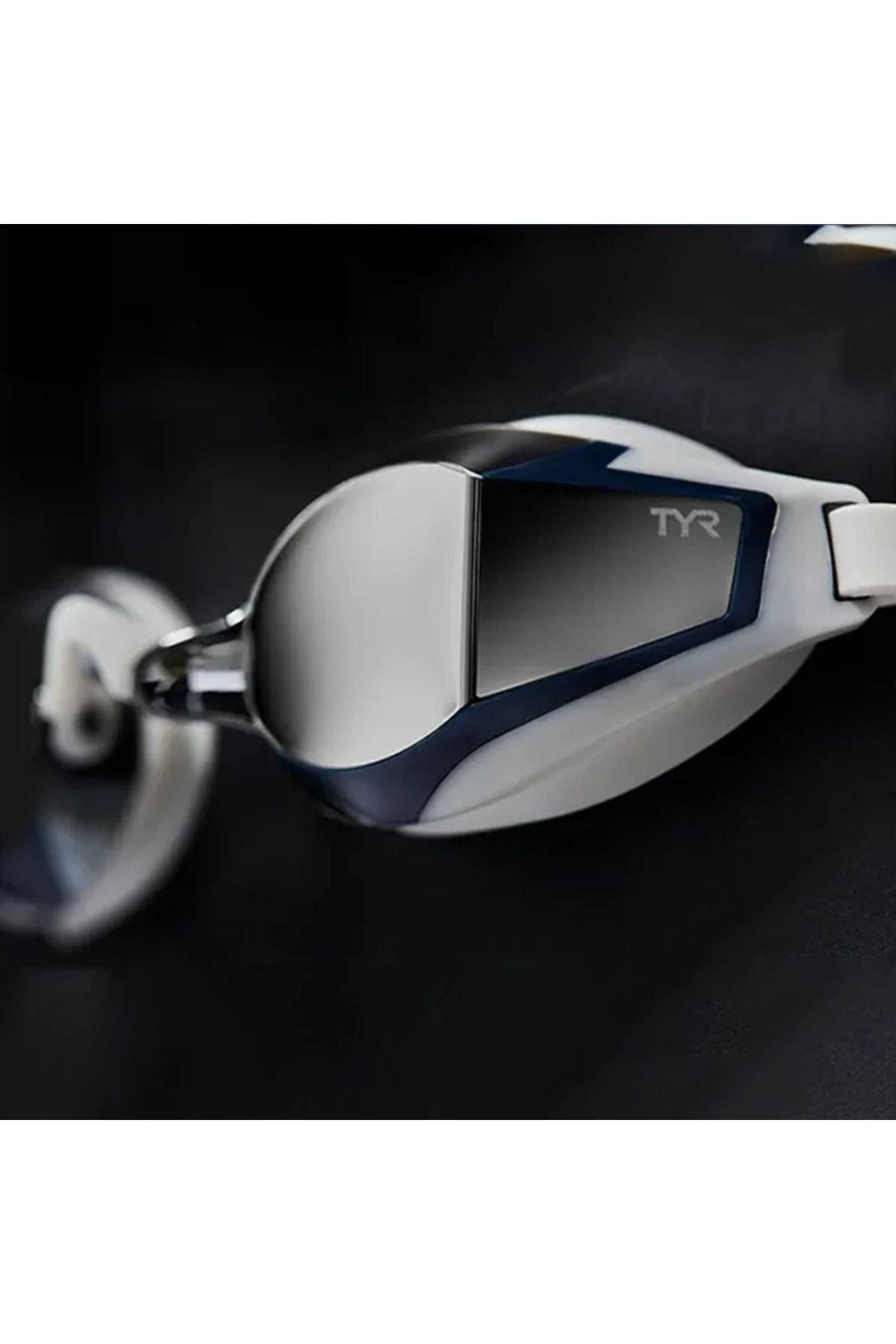 TYR-Stealth-X Race Mirrored Racing Goggles (Silver/White) 3